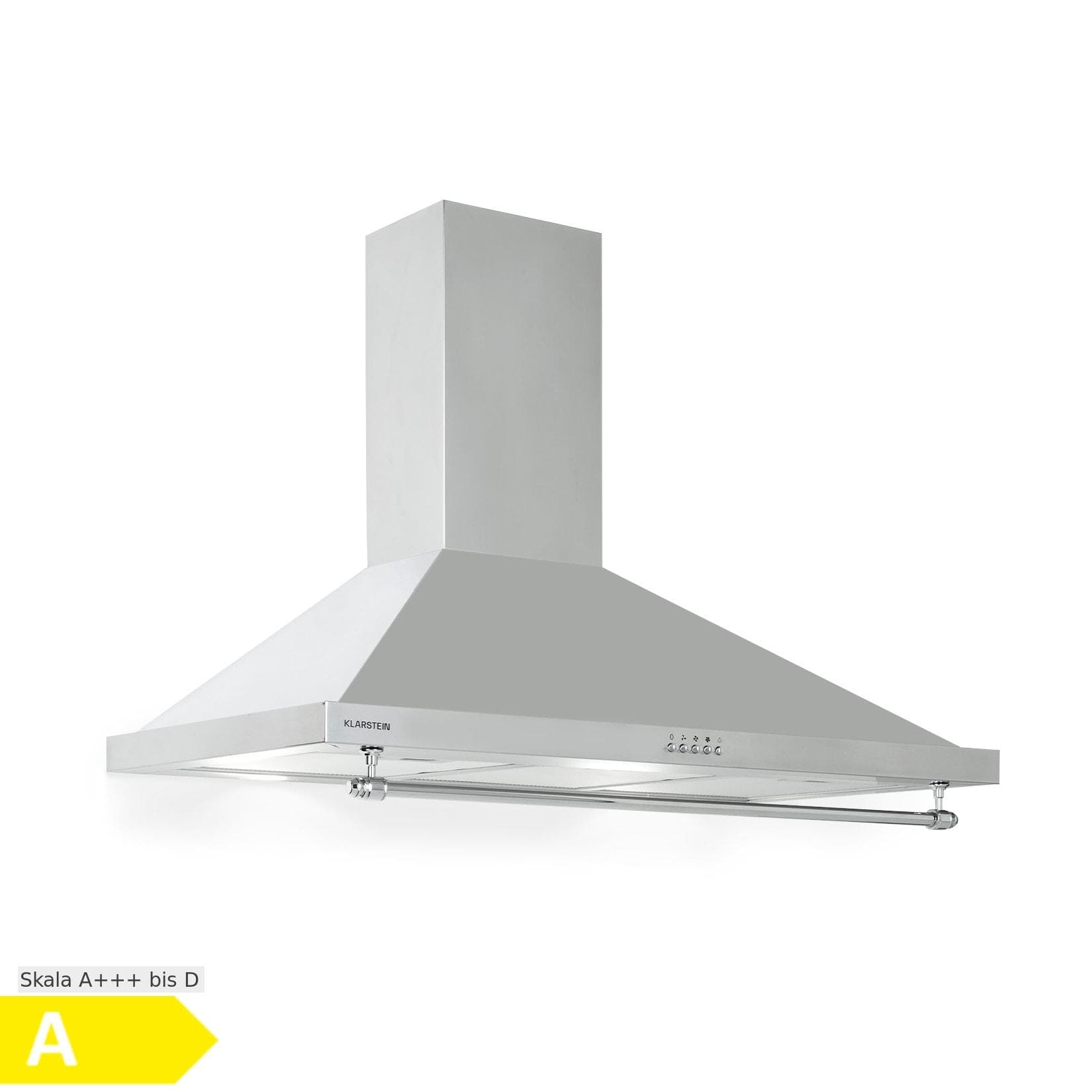 Montblanc 90 Dunstabzugshaube 610m³/h LED Reling Silber