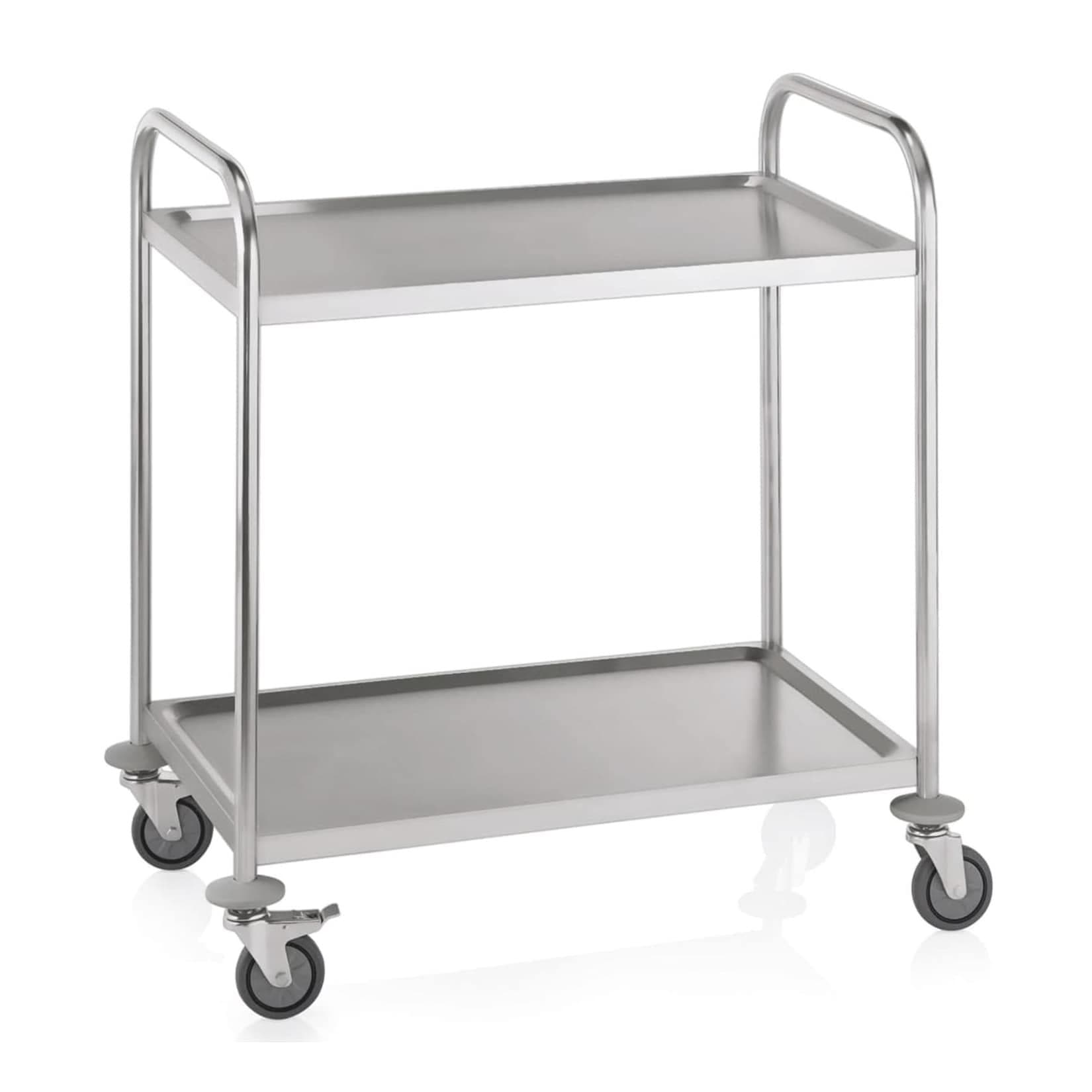 Servierwagen Küchenwagen Barwagen Getränkewagen Edelstahl 85x53x95 cm