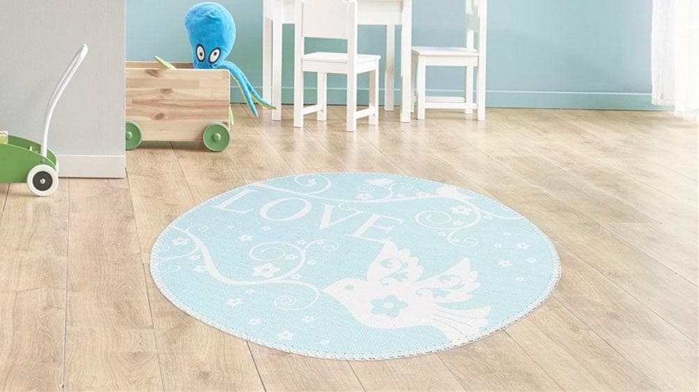 Arte Espina Kinderteppich Bambini 400 Grün Polyester Rund