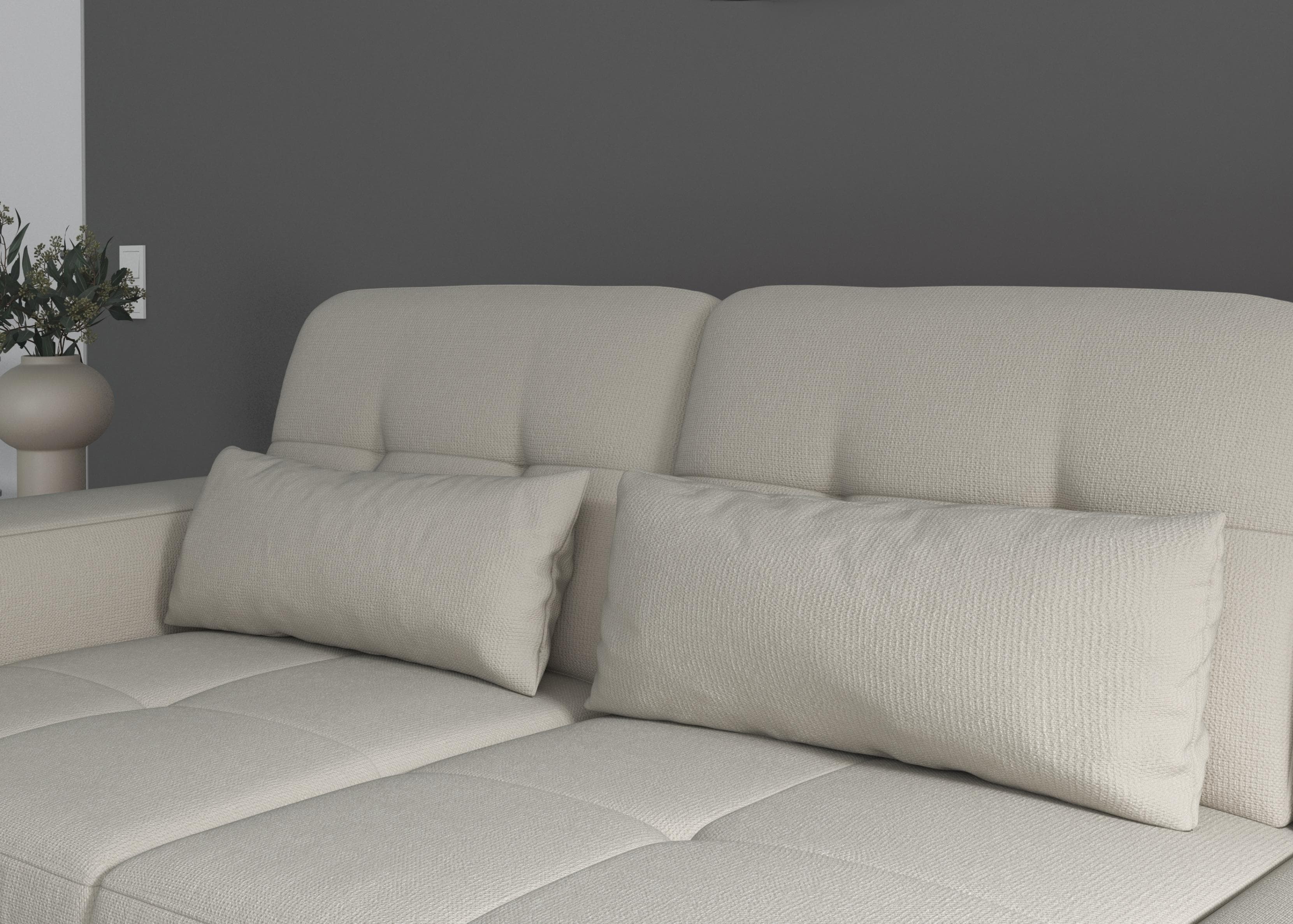 sit&more Sofakissen Baviene Beige Set 2 Nierenkissen