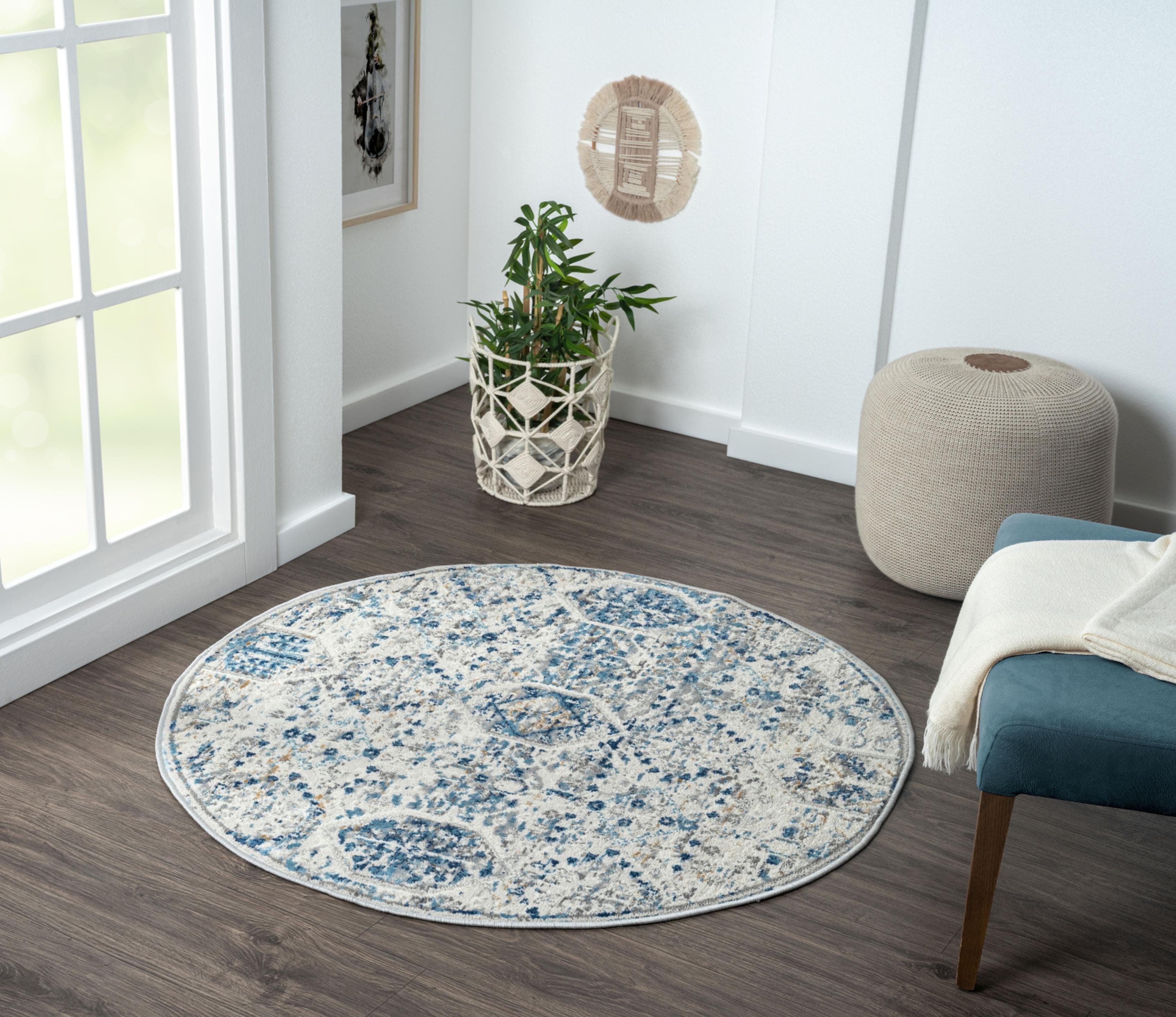 My Heriz 2 Teppich Beige/Blau/Grau My Flair