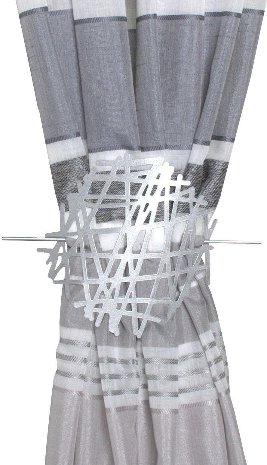 HOME WOHNIDEEN Raffhalter Silber Aluminium Gitter-Form