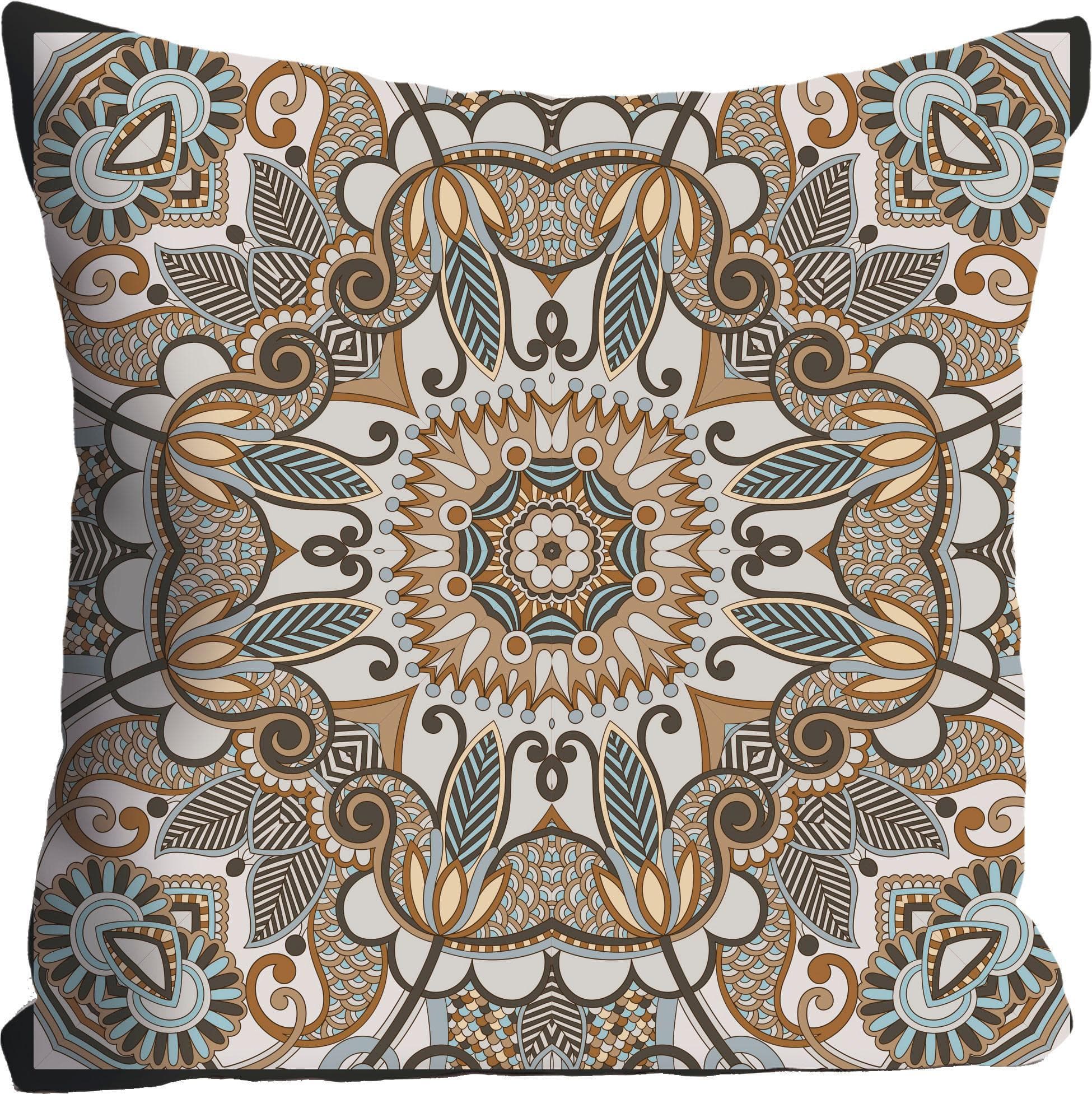 QUEENCE Dekokissenhülle Ornament Bunt 40x40 cm Polyester