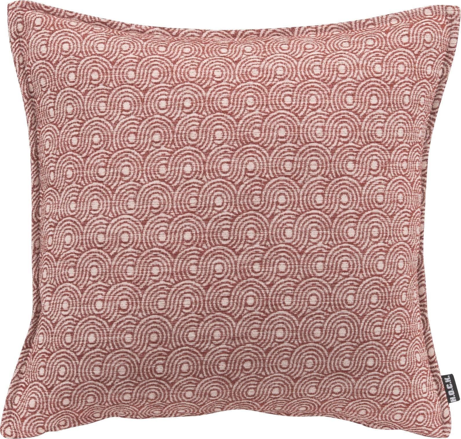 Dekokissen H.O.C.K. Ivo Bunt Bordeaux Rot Gemustert