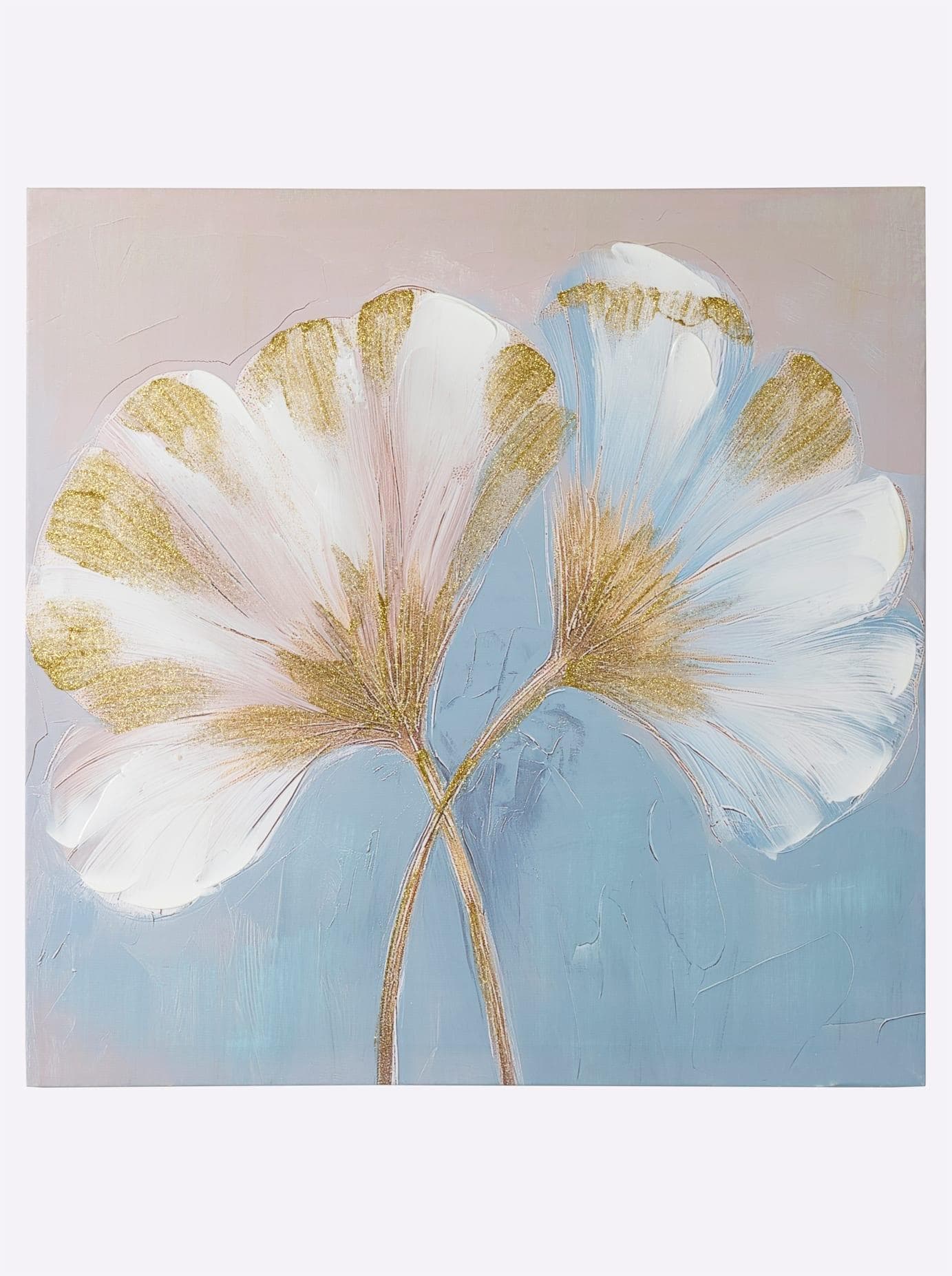 Bild HEINE HOME Blumen-Motiv Blau Gold