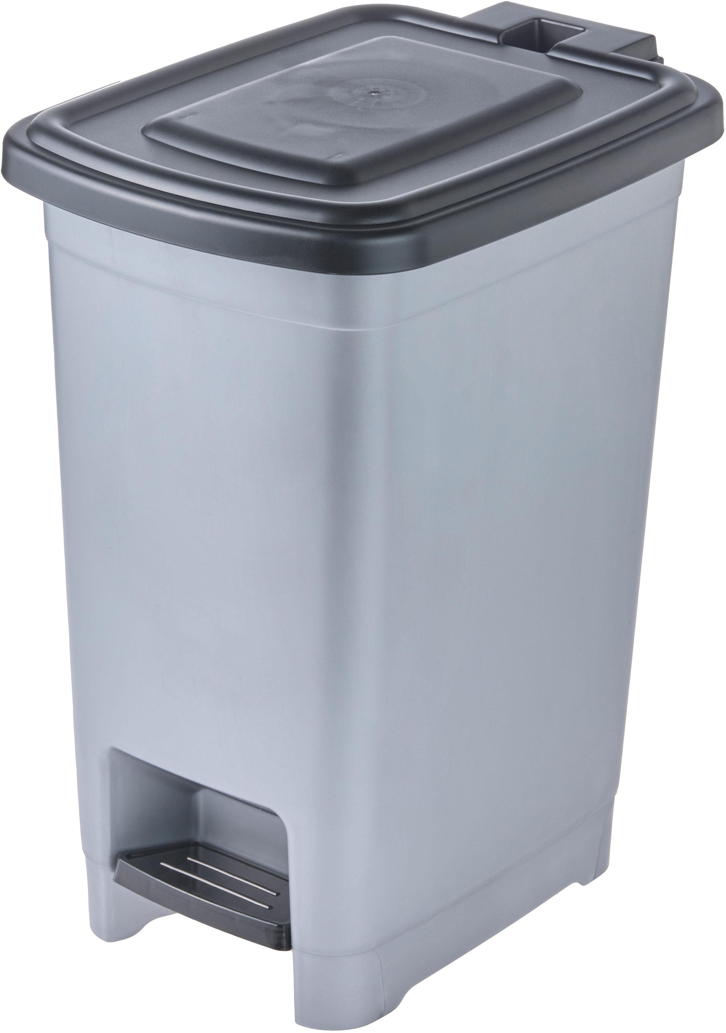KEEEPER Mülleimer Olaf Silber Tretmechanismus