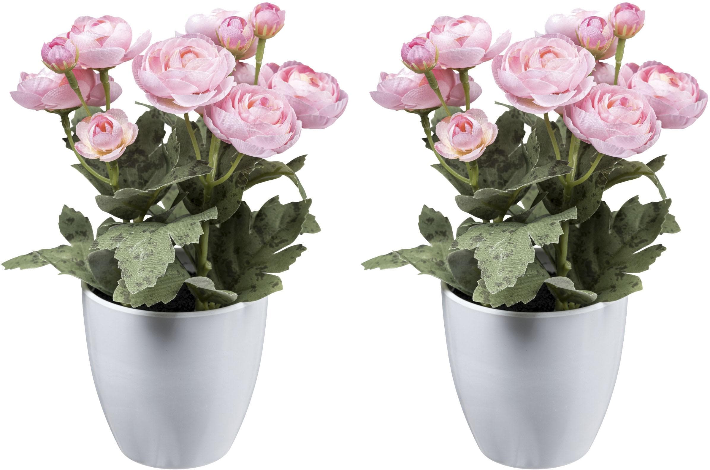 Kunstblumen Ranunkel Mohn Set - Creativ Green