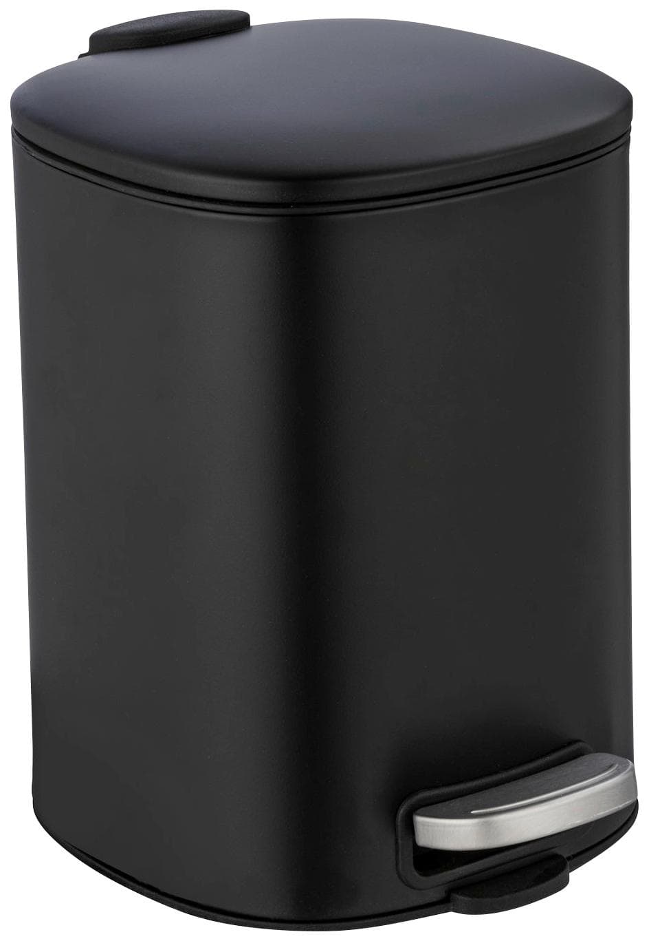 WENKO Alassio Kosmetikeimer 5,0 l Schwarz Edelstahl