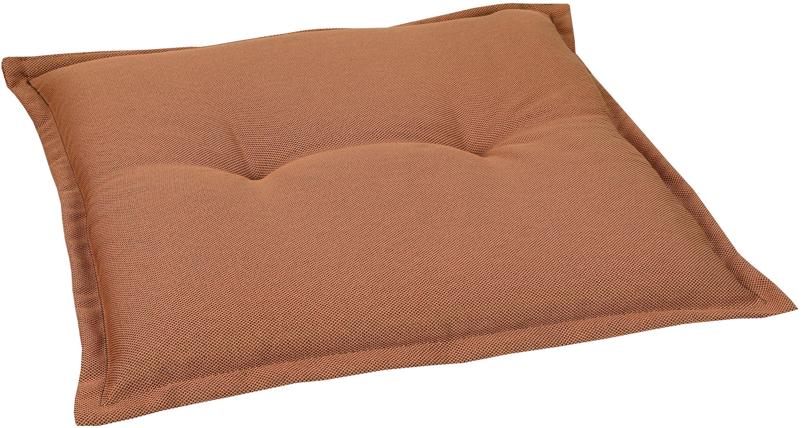 GO-DE Hockerauflage Braun 50x50cm Polyester
