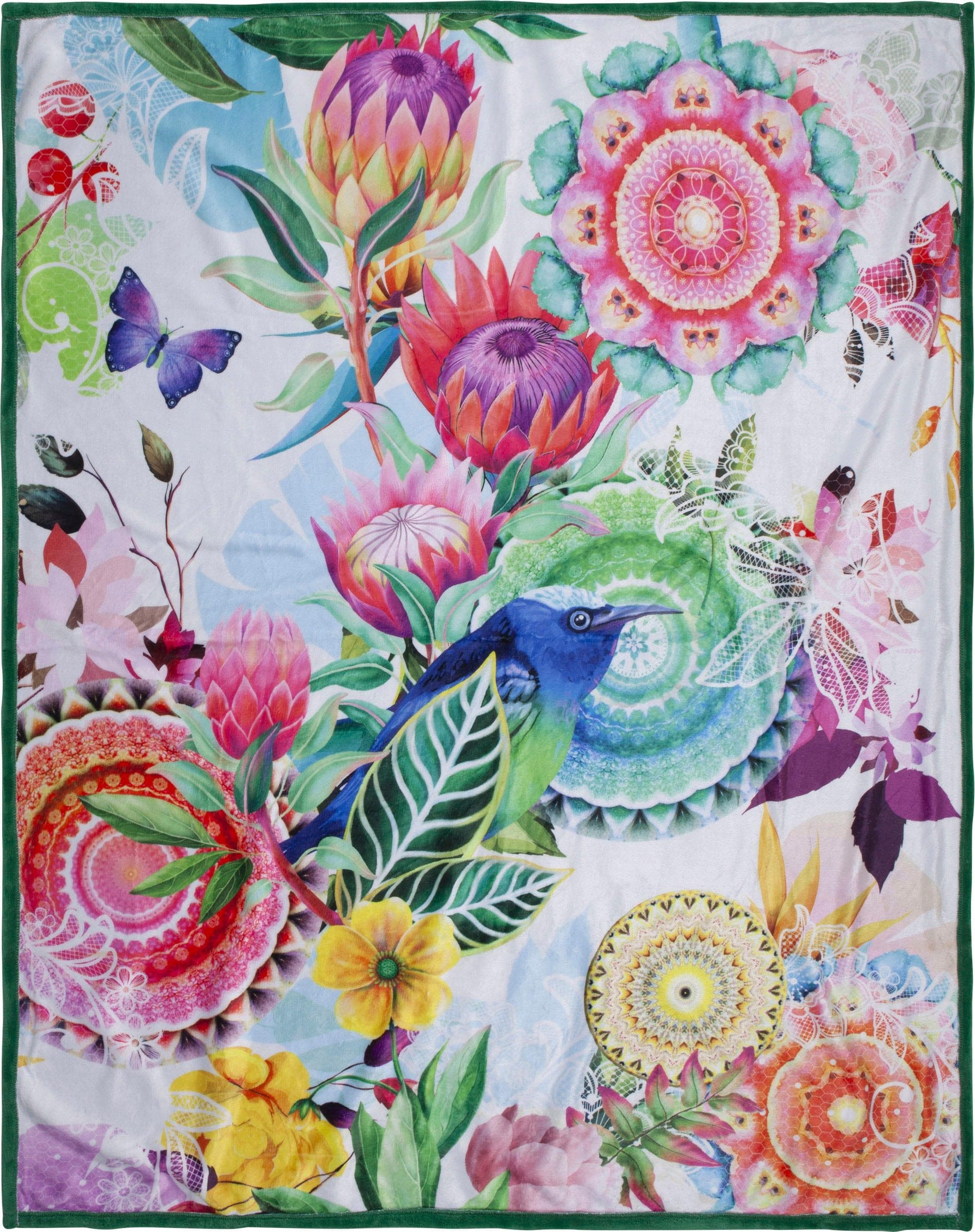 Hip Plaid Chess Kuscheldecke: Weiche Polyvelvet Wendeoptik in Bunt Grün