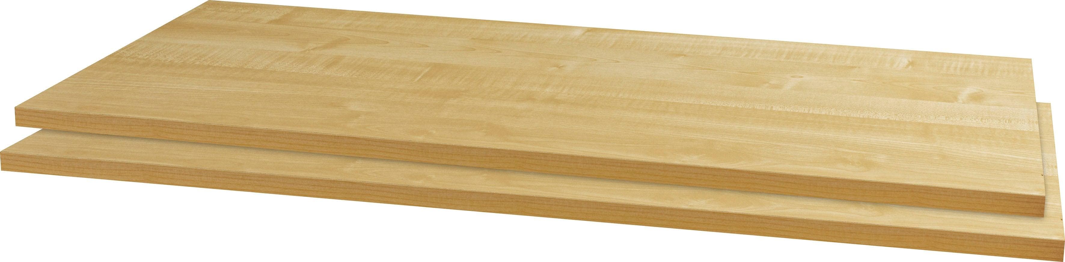PRIESS Einlegeboden Set 2-tlg. Ahornfarben Holzwerkstoff