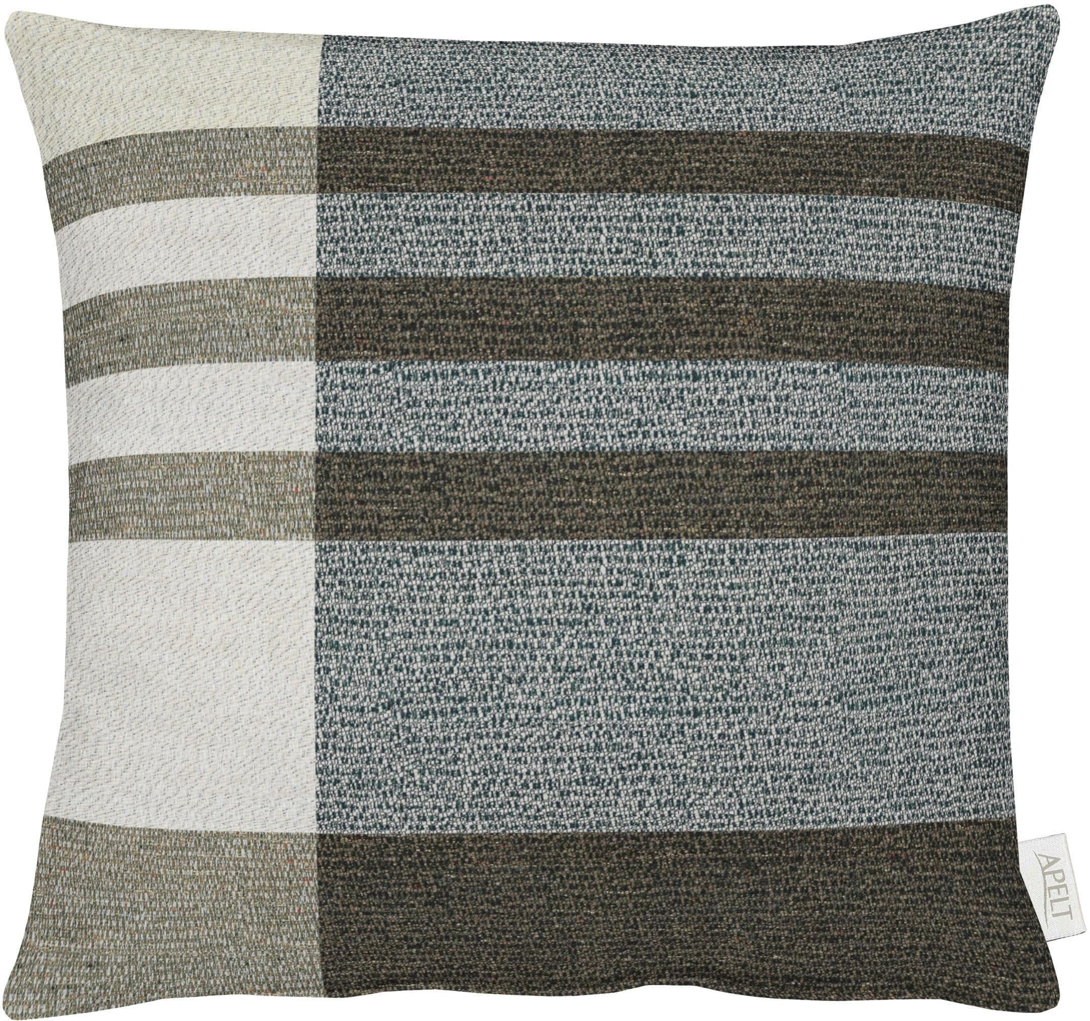 Apelt Dekokissen River 46x46cm Beige Braun Gestreift