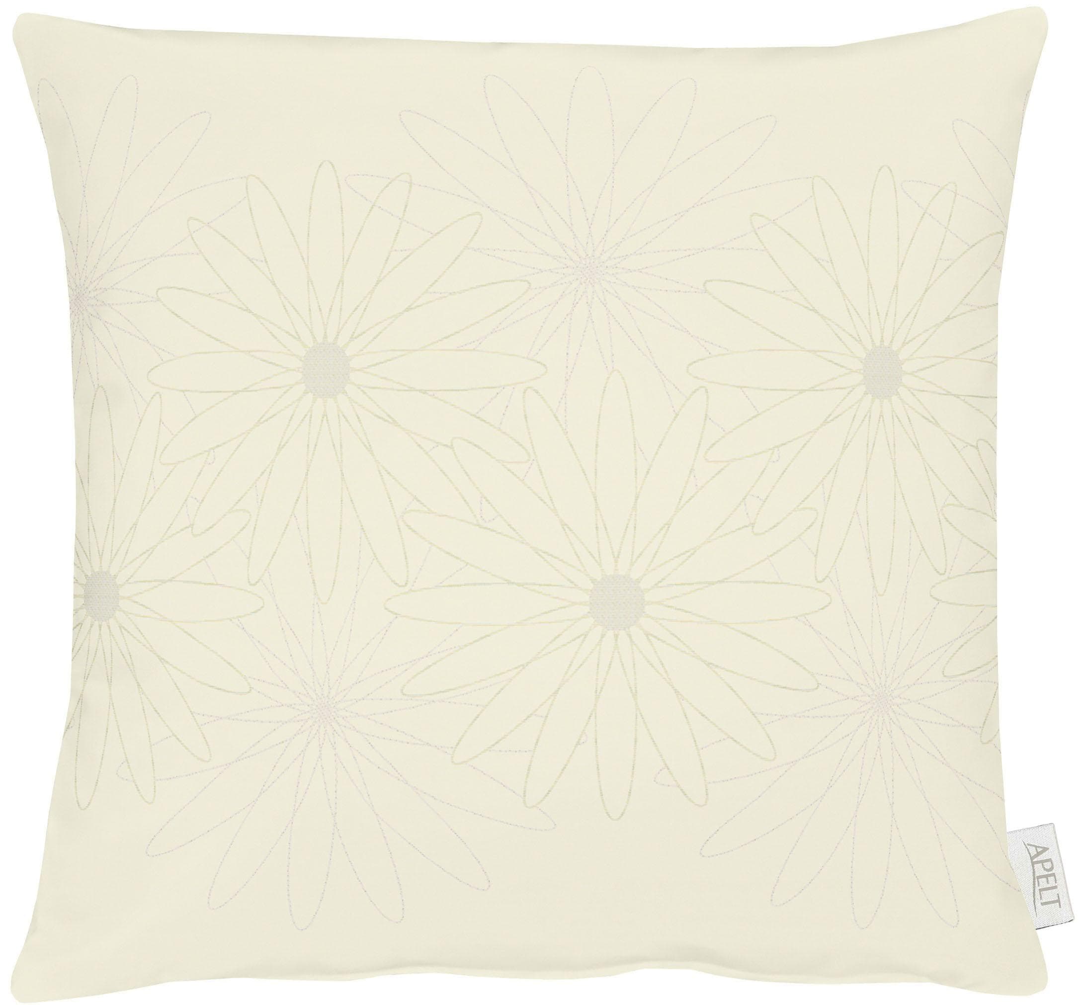 Apelt Dekokissen Hülle 46x46cm Beige Jacquard Gemustert