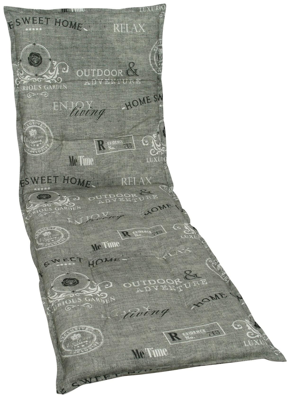 GO-DE Liegenauflage Hellgrau Polyester Baumwolle