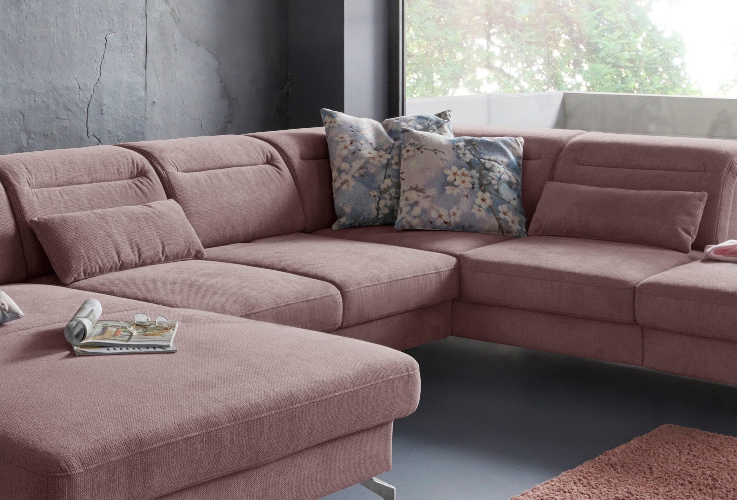 SIT & MORE Percy Sofakissen Set Lila 2-teilig
