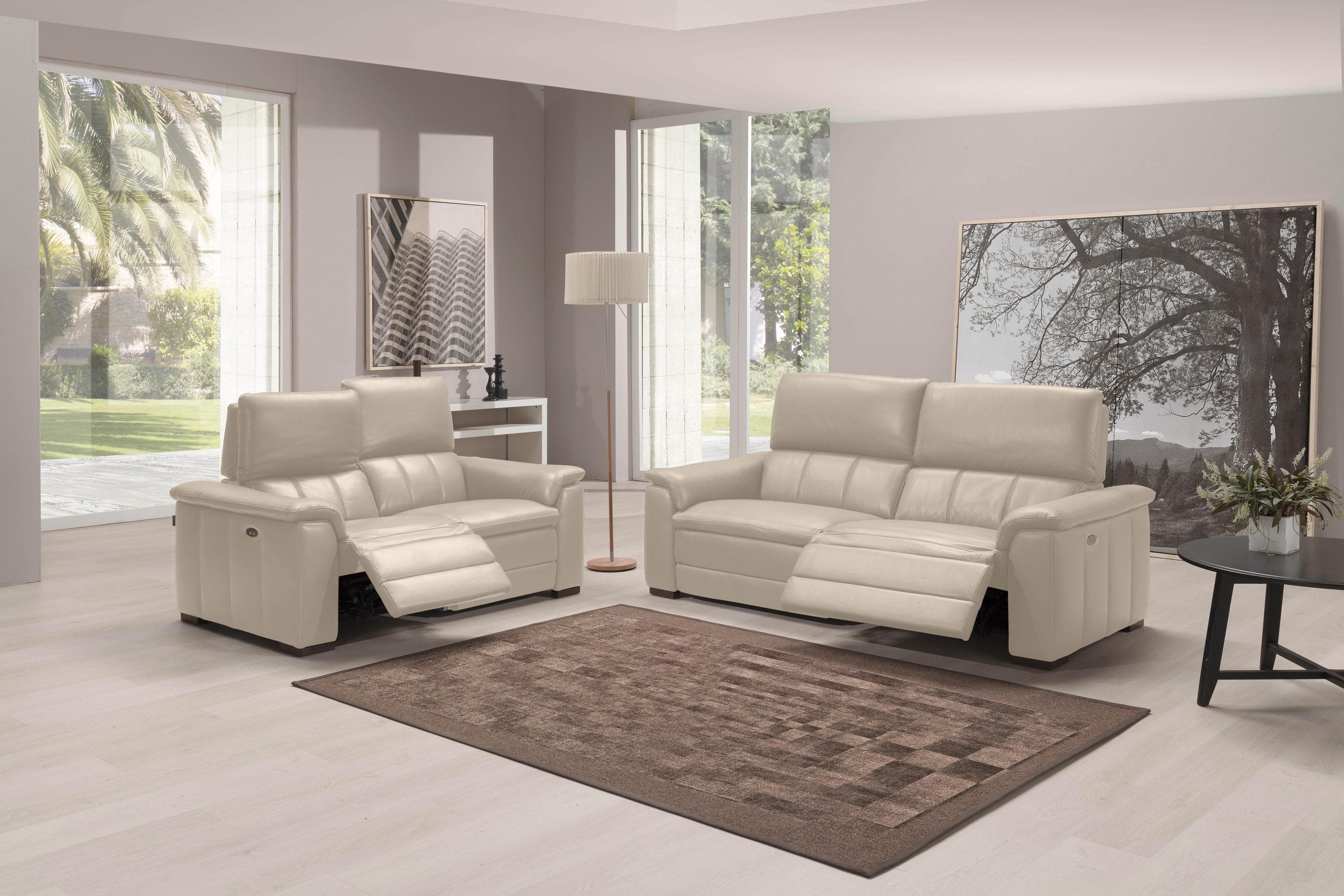 EGOITALIANO Polstergarnitur Capucine Weiß 2-Sitzer & 2,5-Sitzer