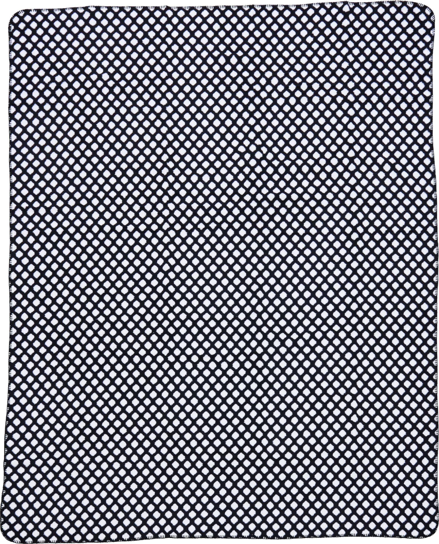 Wohndecke DONE. "Cooper" Schwarz-Weiß 150x200cm Baumwolle