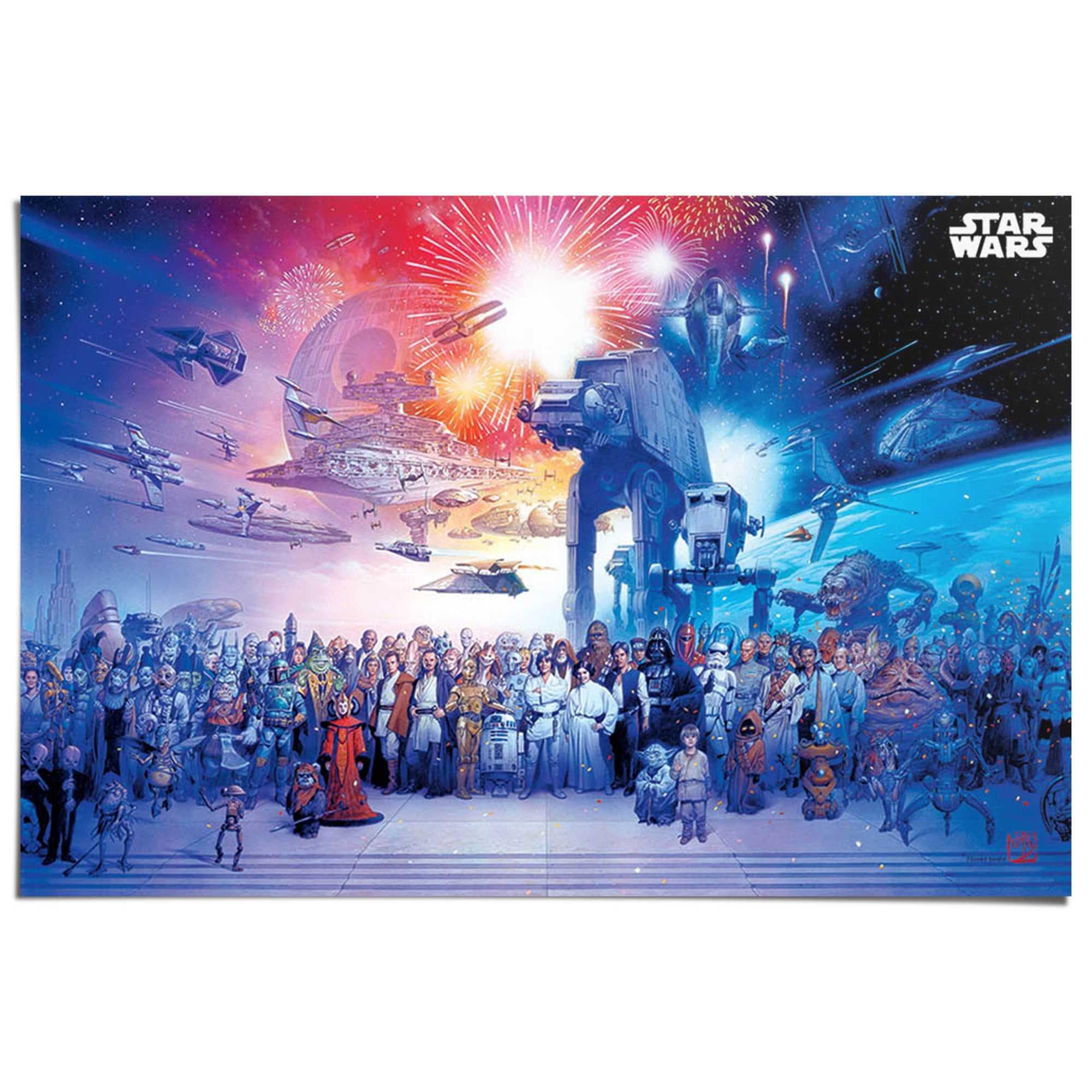 Reinders Star Wars Poster Blau Maxi