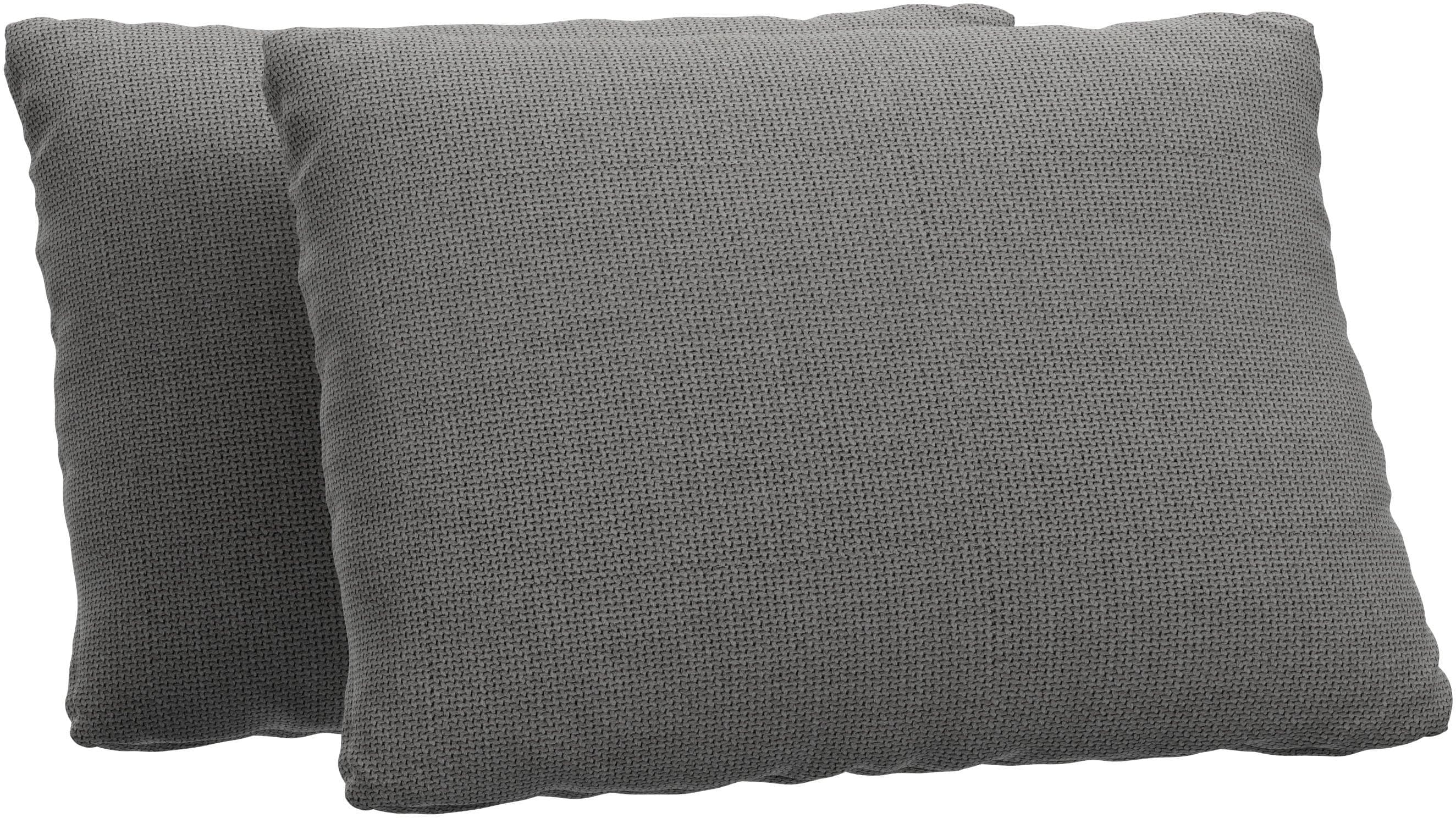 SIT & MORE Sofakissen Jazz Grau 2er-Set 60x40cm Polyester