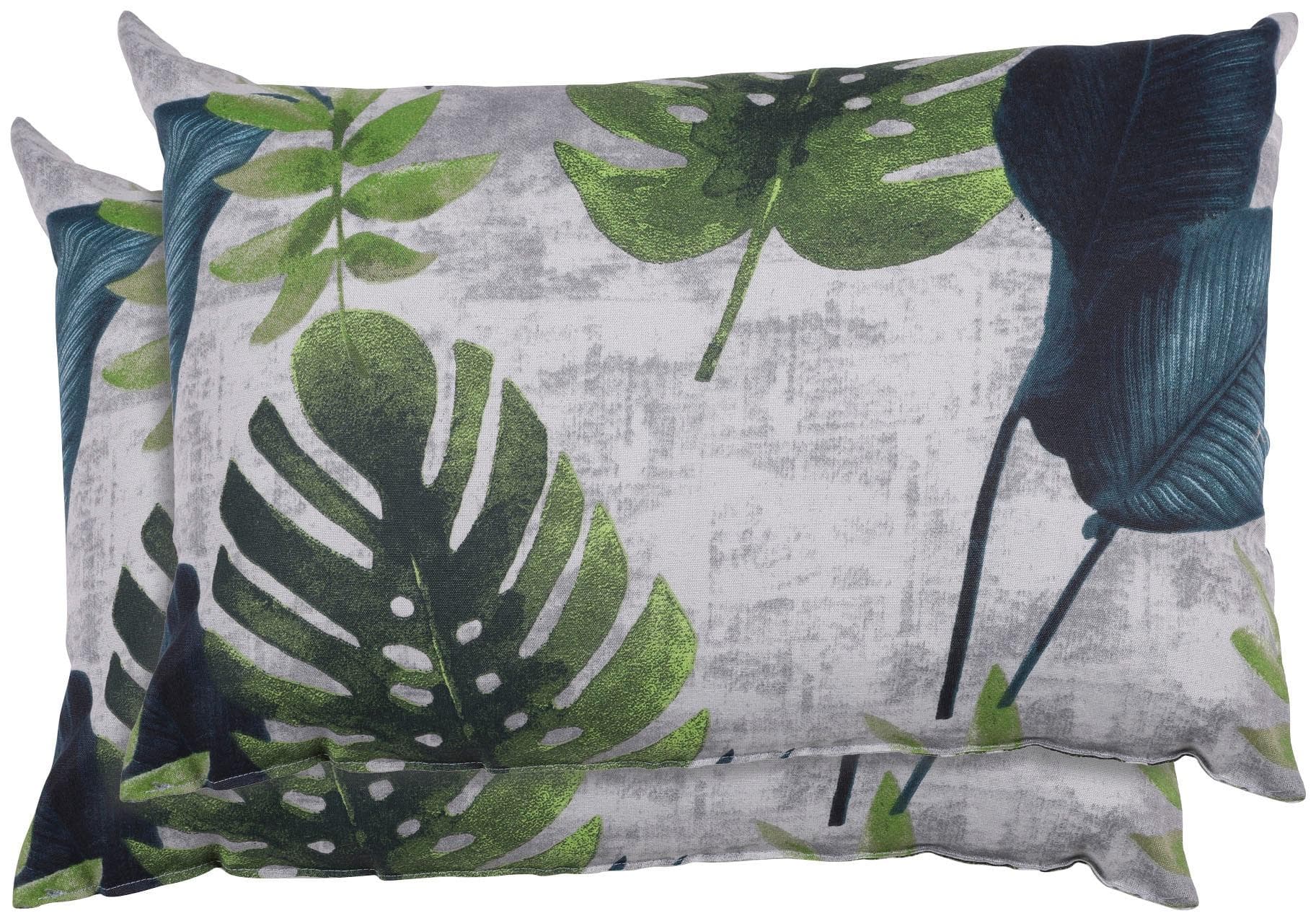 GO-DE Dekokissen Sophia Grün Beige Gemustert 60x40 cm