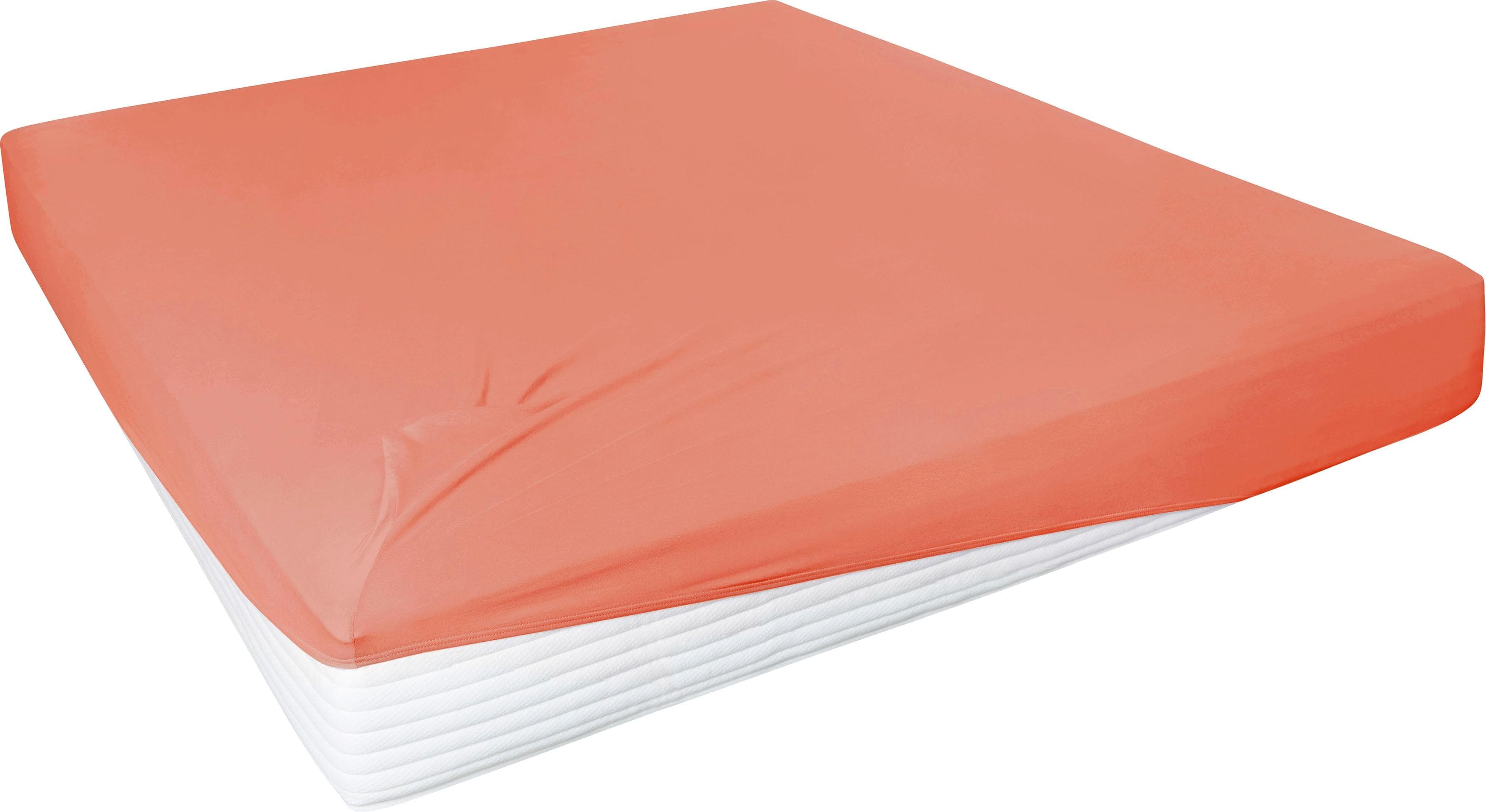 Primera Spannbettlaken Elasthan-Feinjersey Rot Siena 180-200x200 cm