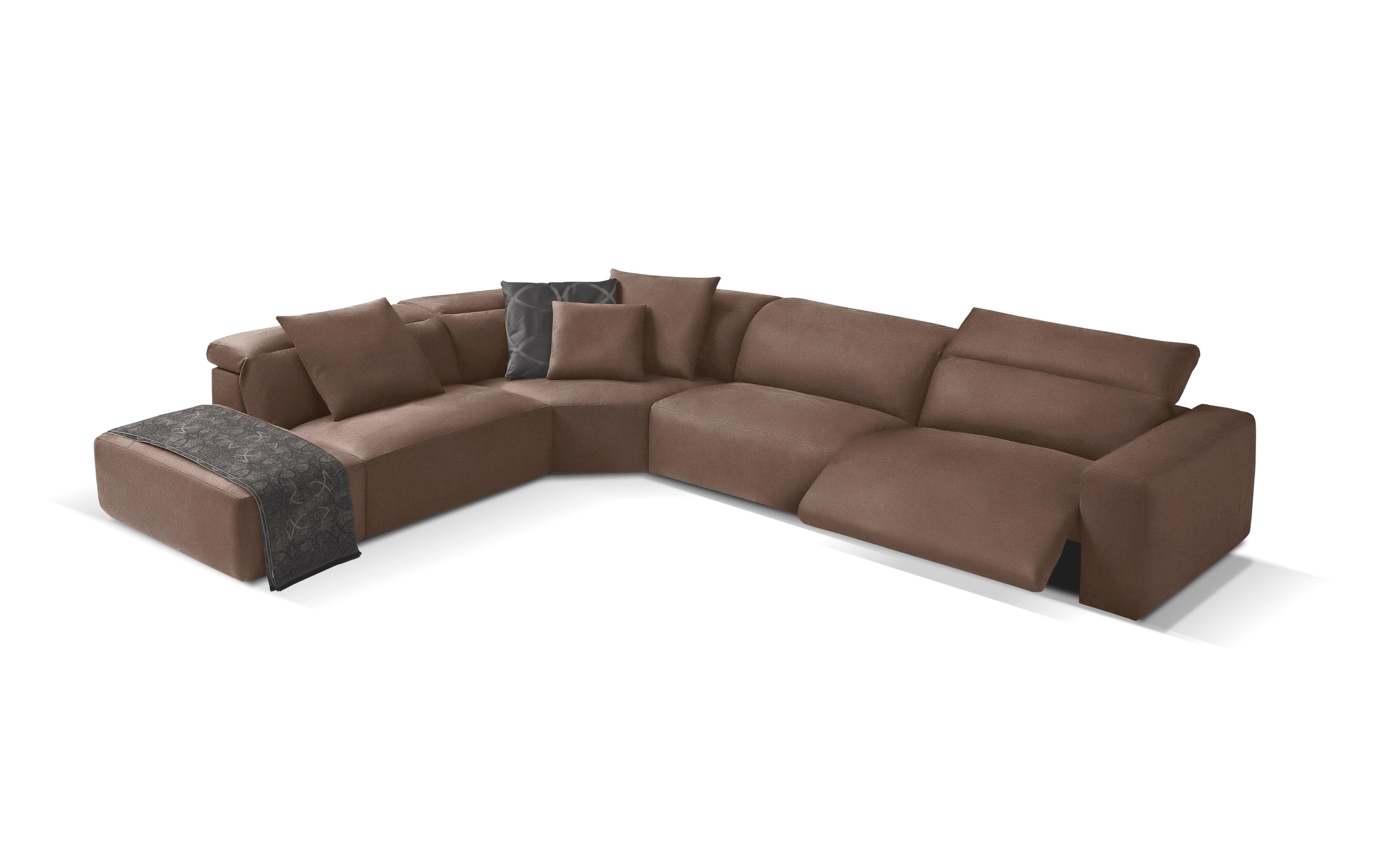 Egoitaliano Ecksofa Beverly Extravagantes Designsofa Beige Leder