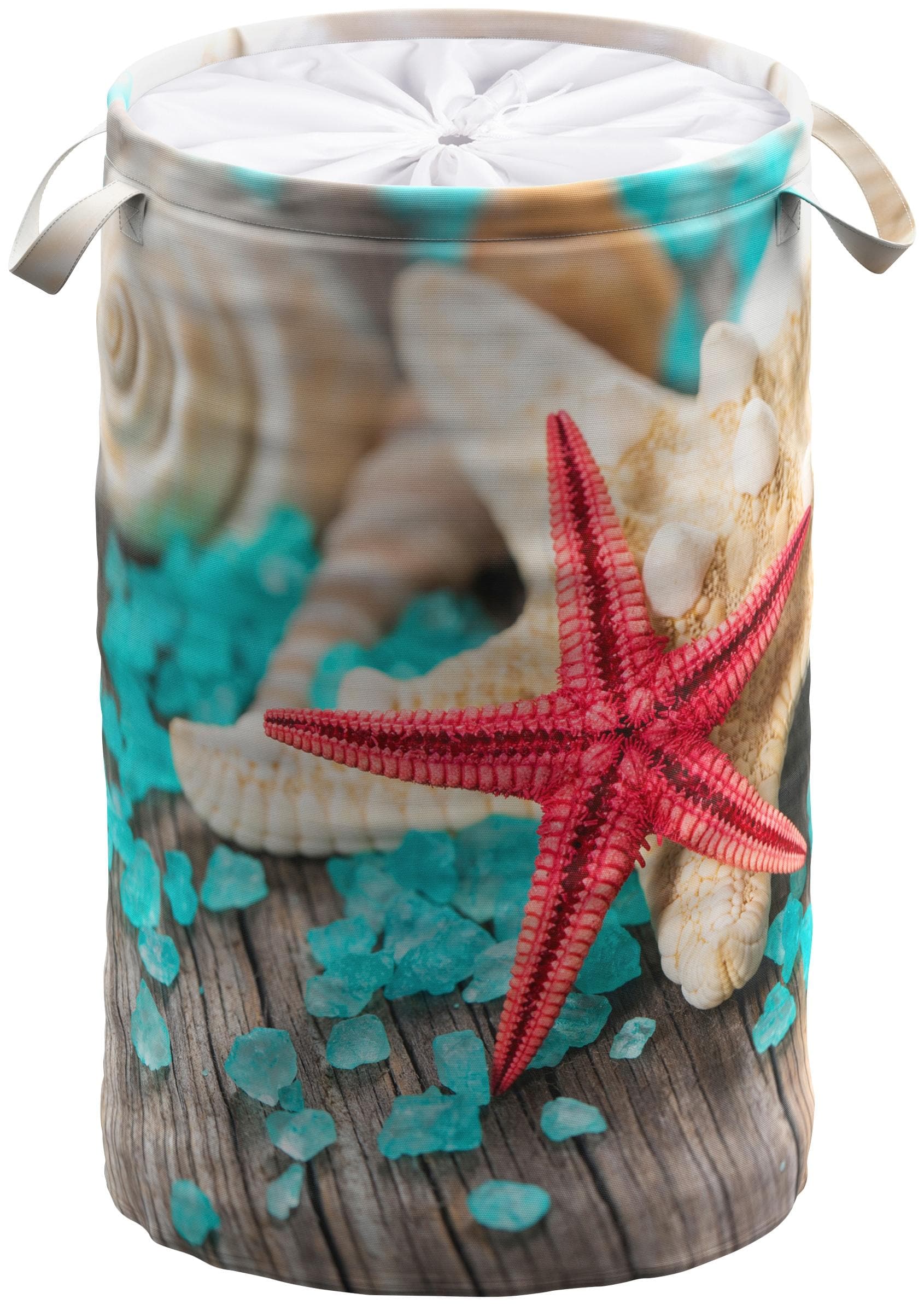 Sanilo Wäschekorb Bath Salt: Faltbarer Aufbewahrungskorb mit Sichtschutz und Griffen