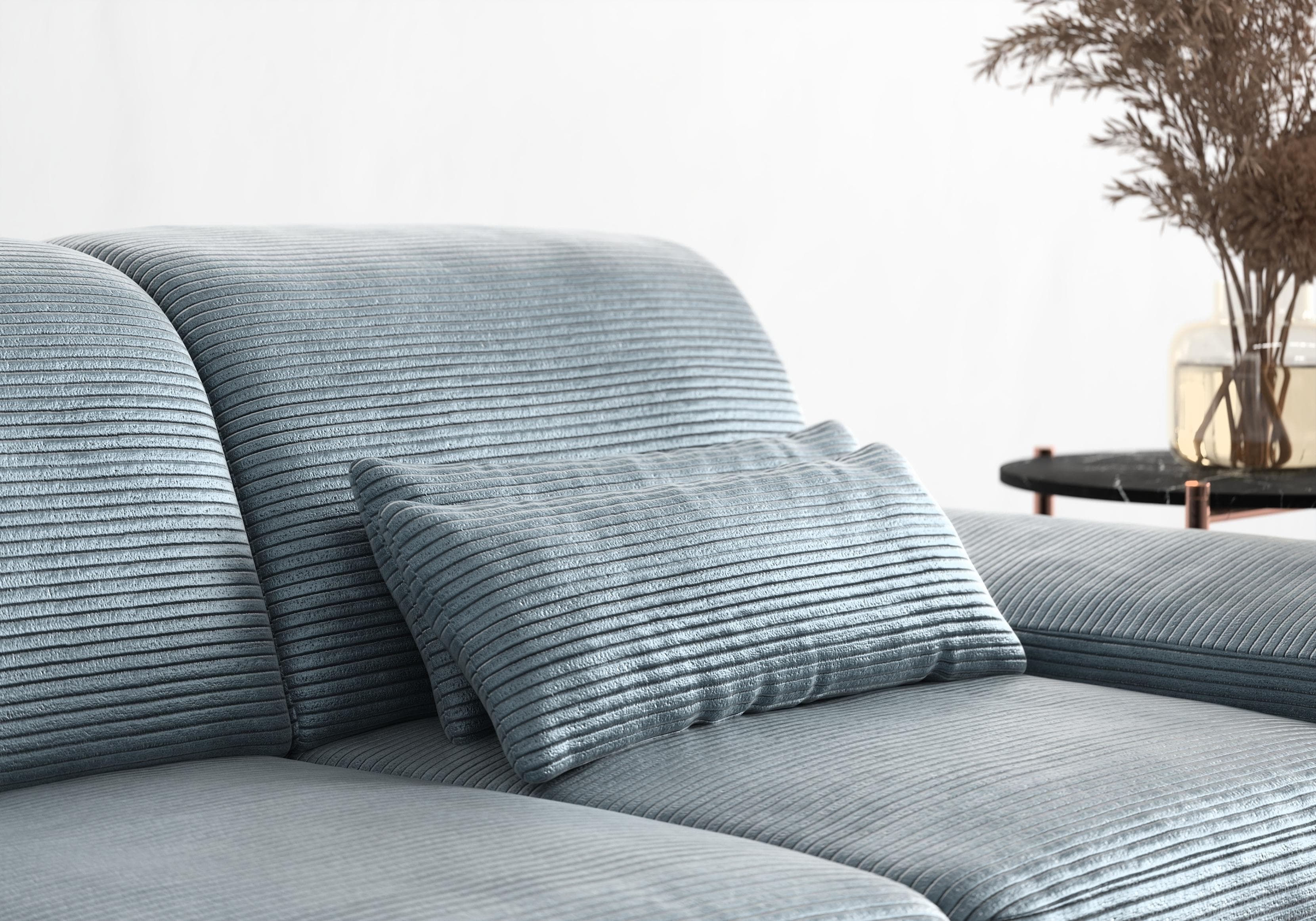 sit&more Sofakissen Cabana Blau/Grau 2er- oder 3er-Nierenkissen-Set