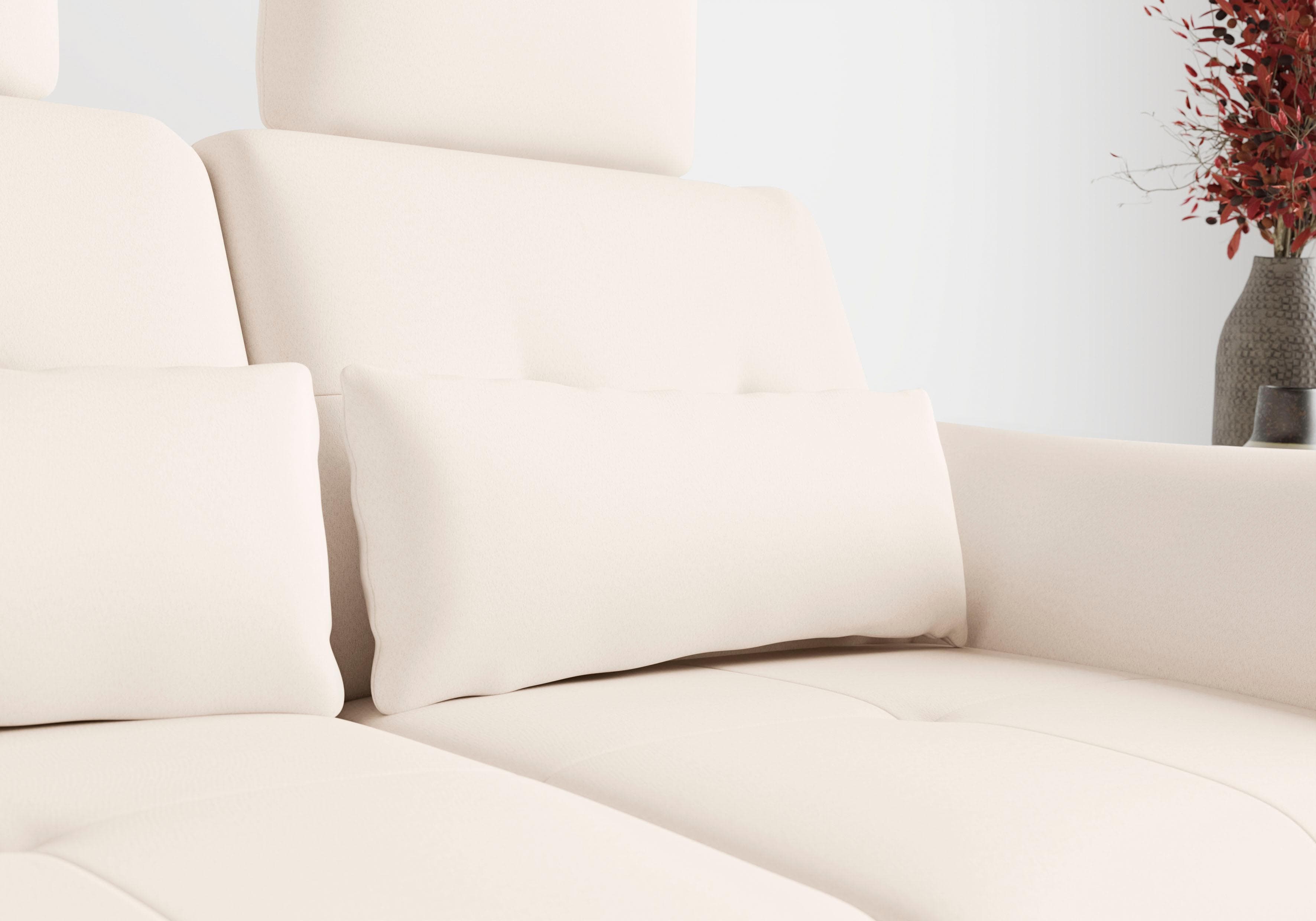 SIT & MORE Sofakissen Göteborg Creme Microfaser