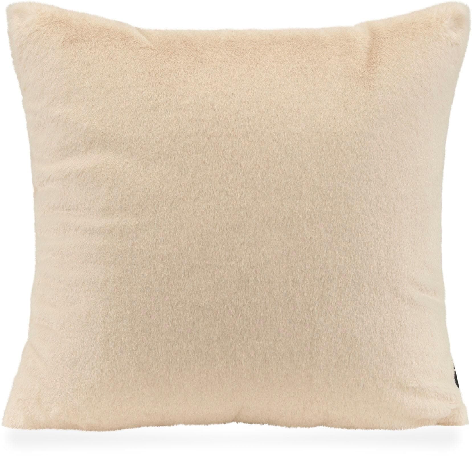 H.O.C.K. Dekokissen Plushy Beige Polyester Kuschelig
