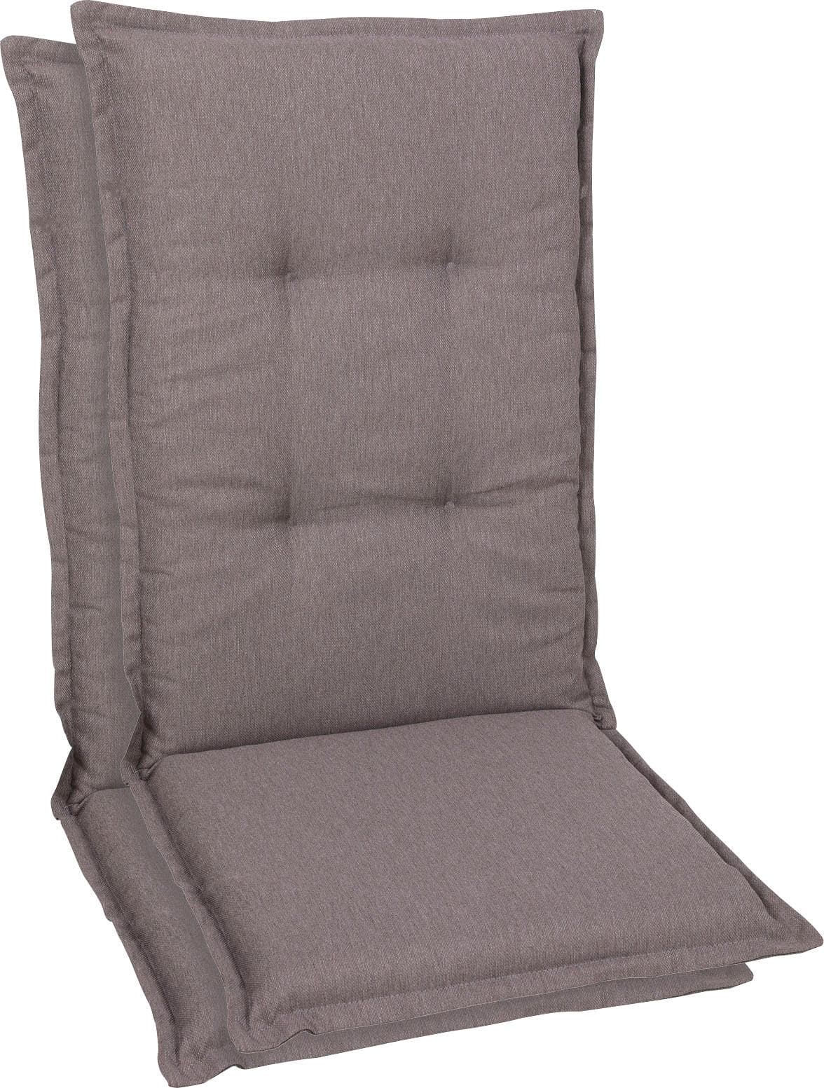 GO-DE Hochlehnerauflage Taupe Polyester UV-beständig