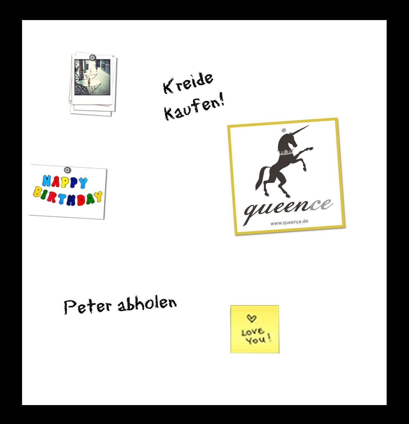 Magnetfolie QUEENCE Magnetische Markerfolie Weiß