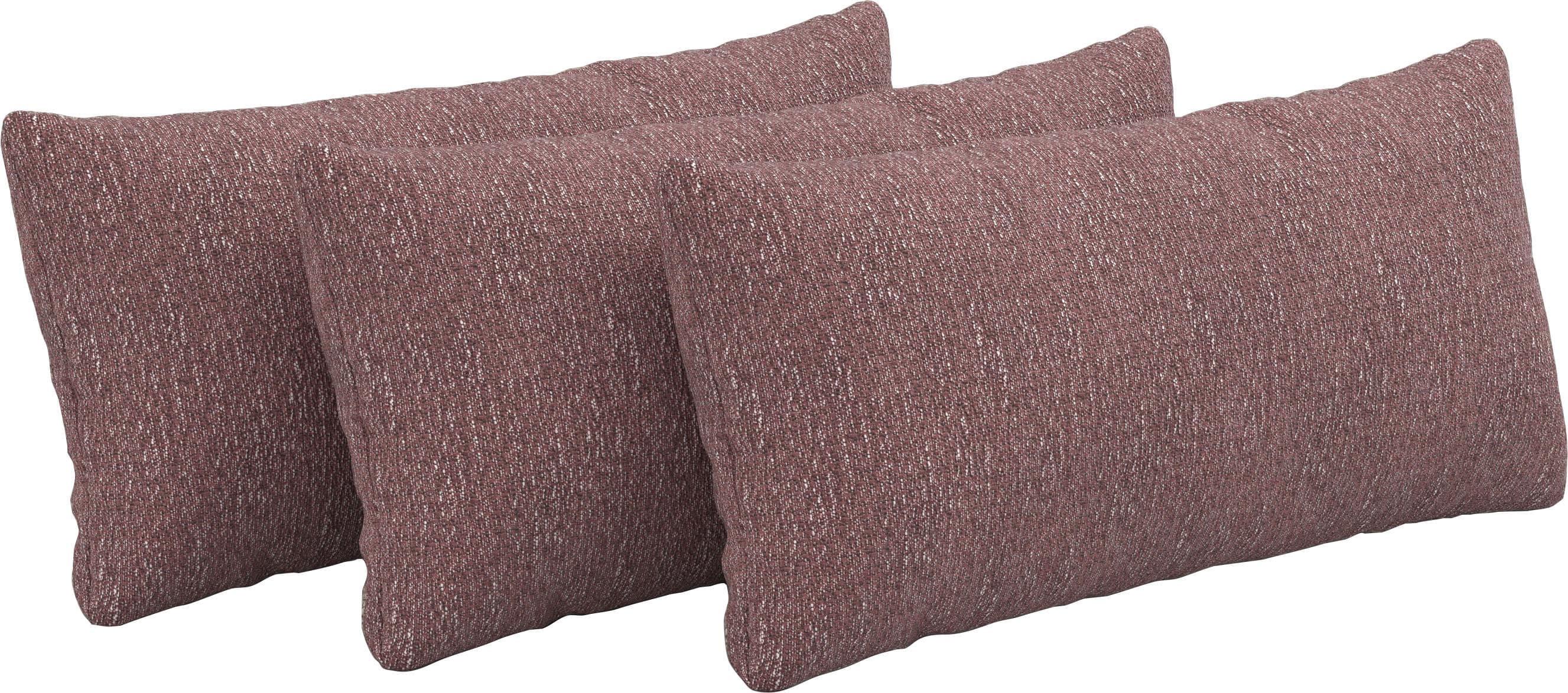 Sit & More Auflagekissen Dance Set 3-tlg. Aubergine Polyester Chenille