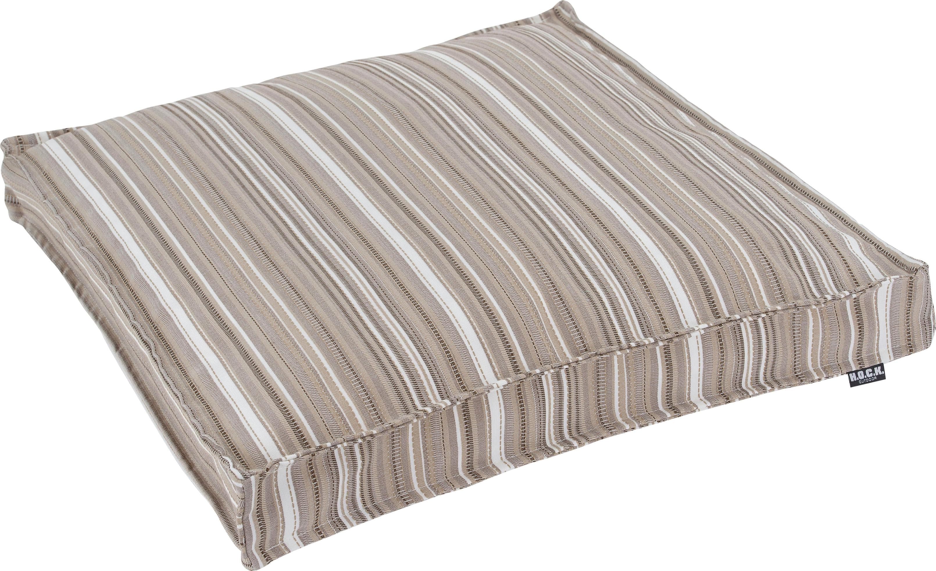H.O.C.K. Sitzkissen Yucatan Outdoor Beige Creme Gestreift