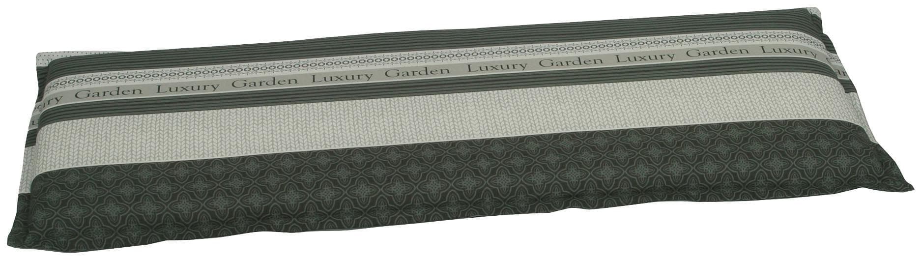 GO-DE Bankauflage Grau 115cm Polsterauflage Garten