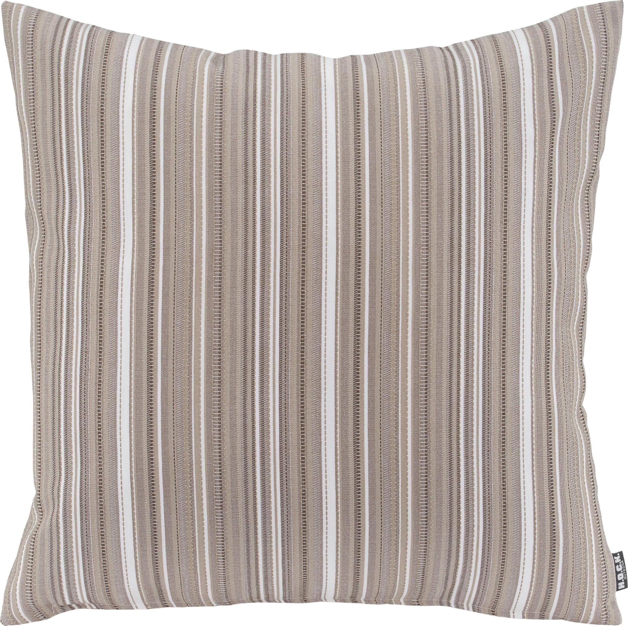H.O.C.K. Yucatan Outdoor Kissen Beige/Creme Gestreift Wendekissen