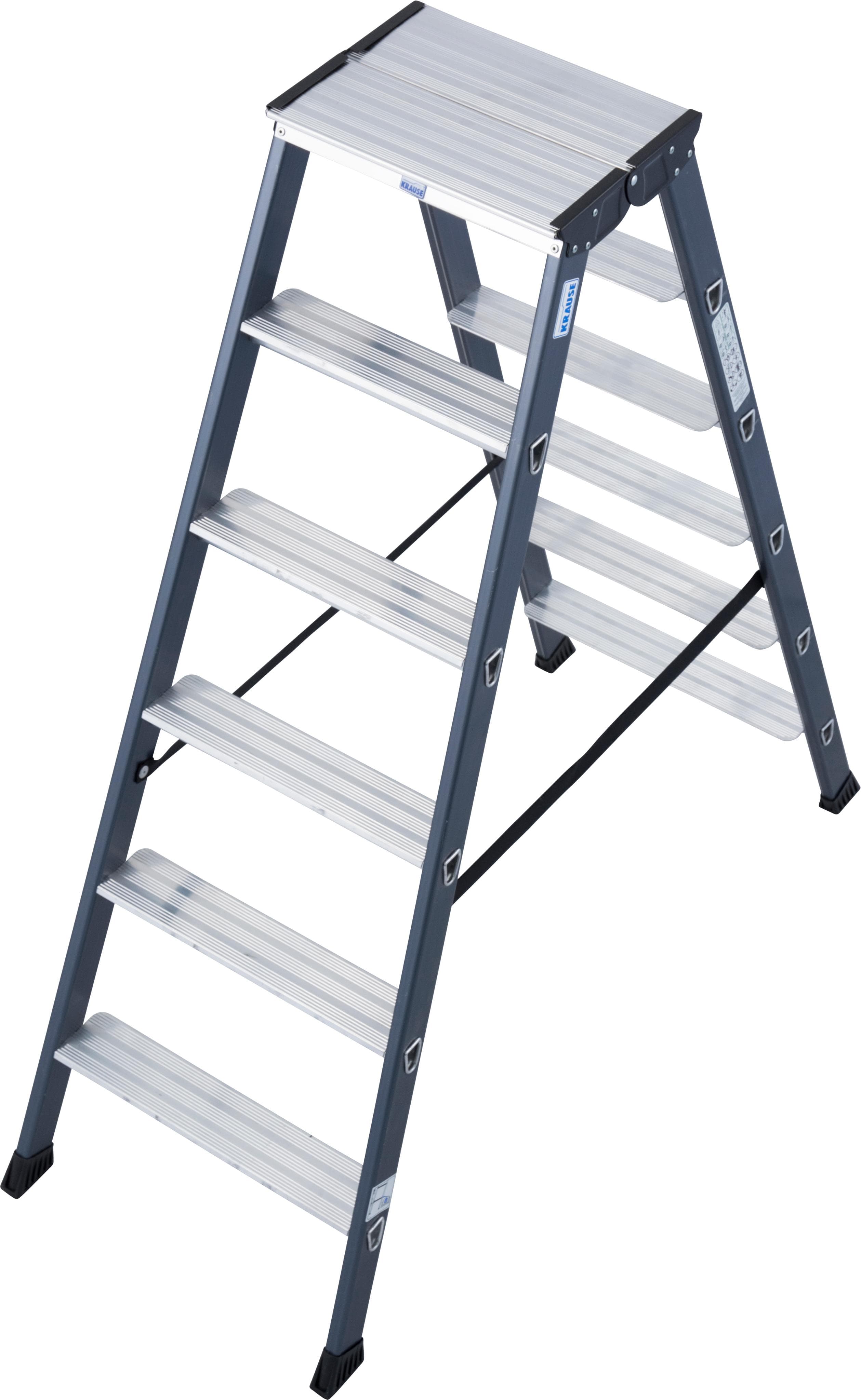 KRAUSE Doppelleiter SePro D Alu eloxiert