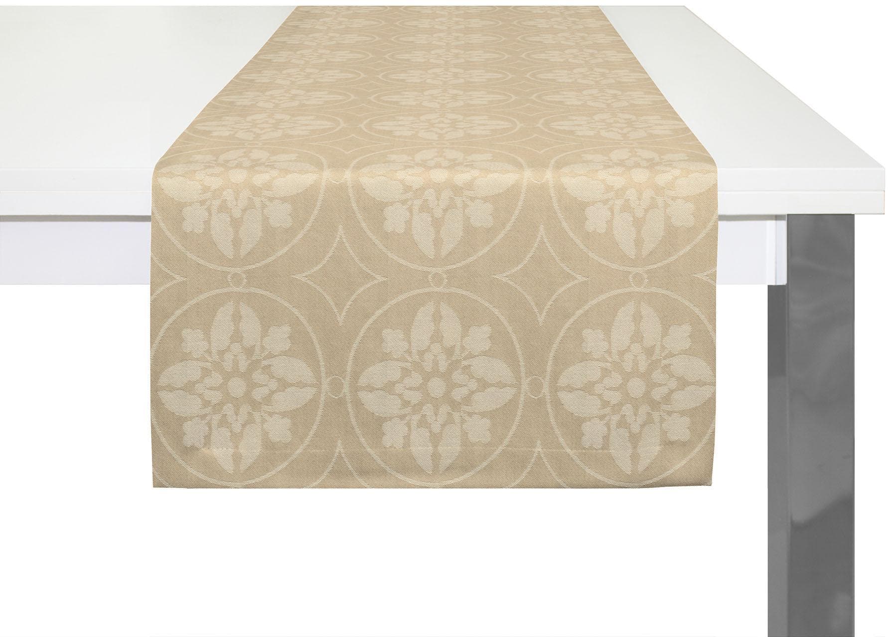 Adam Tischläufer Romantic Puligny Light Beige Jacquard