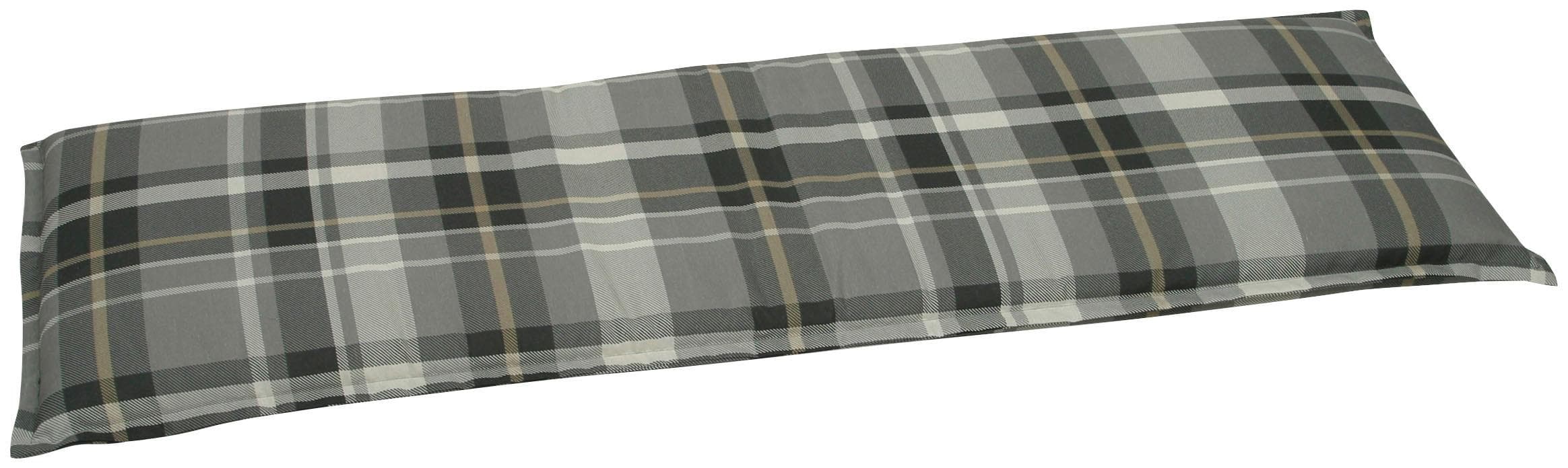 GO-DE Bankauflage Grau Creme Anthrazit 148cm