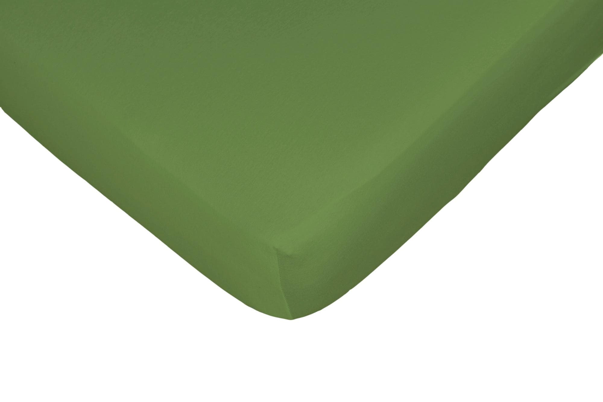 CASATEX Spannbettlaken Jerry Grün 100% Baumwolle Jersey