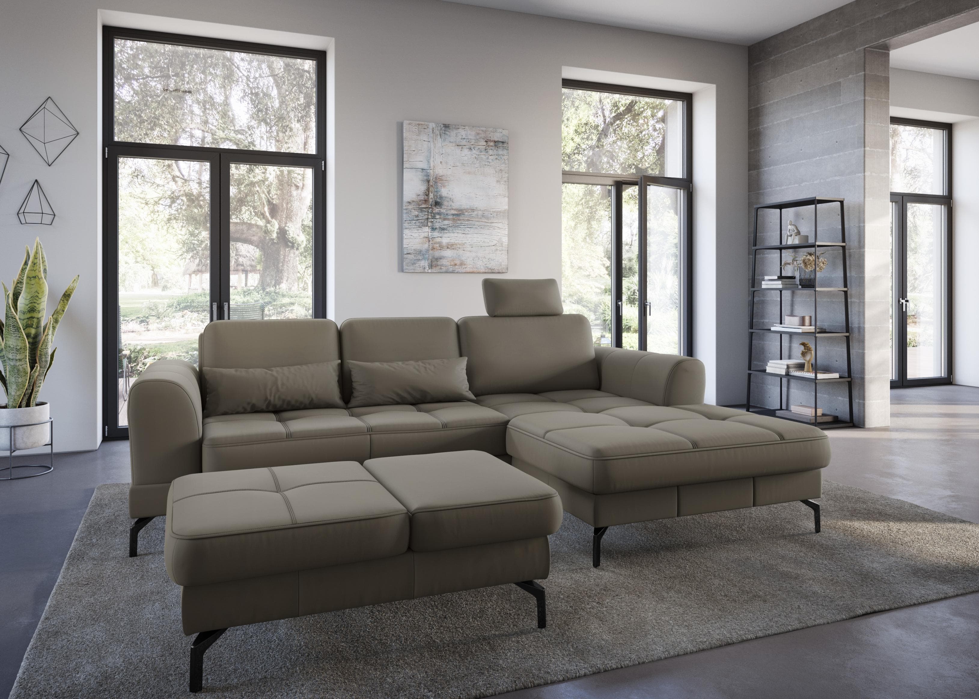 sit&more Sofakissen Bendigo 2er Set Grau