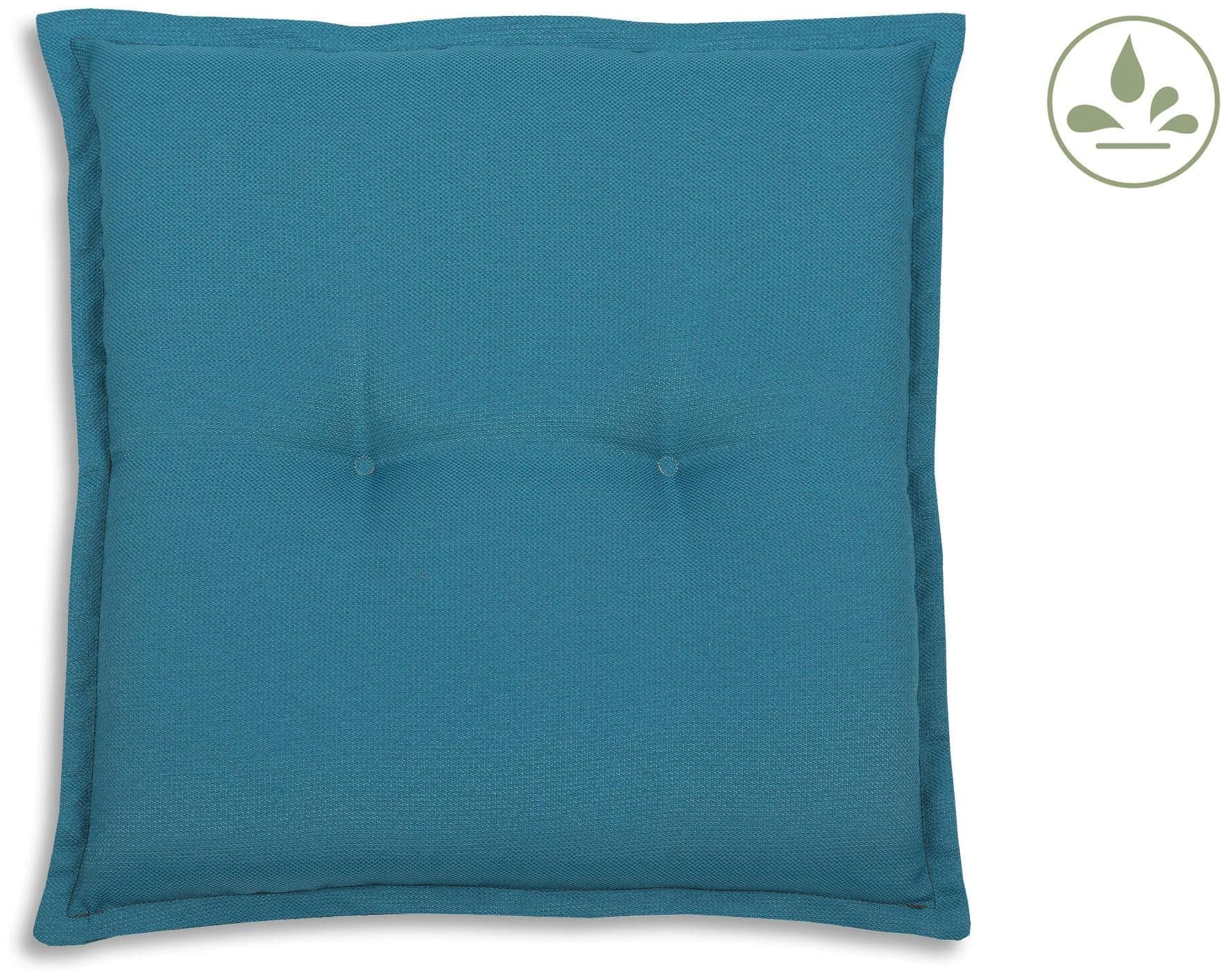 GO-DE Hockerauflage Blau Wasserabweisend 50x50cm