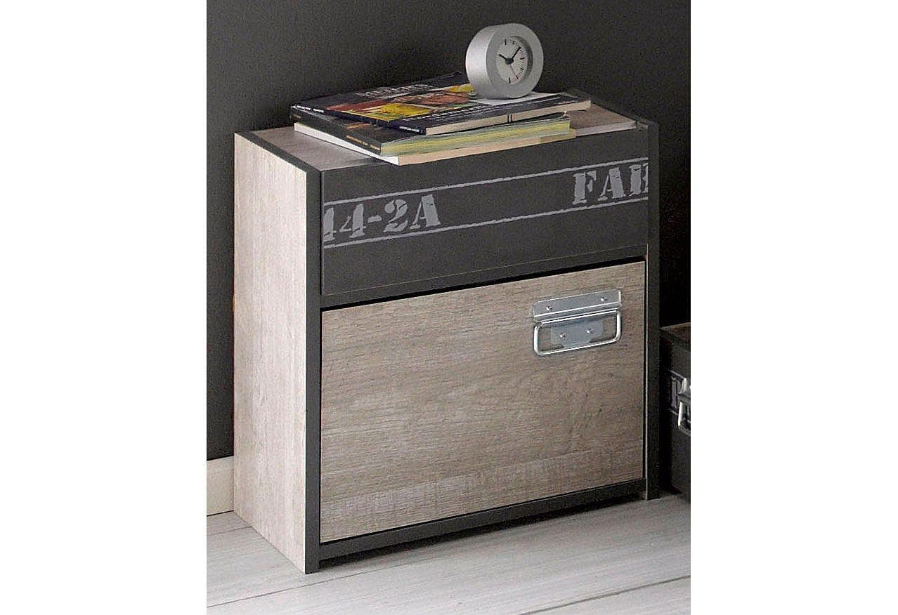 Nachtkonsole PARISOT Fabric Grau Eschefarben Modern