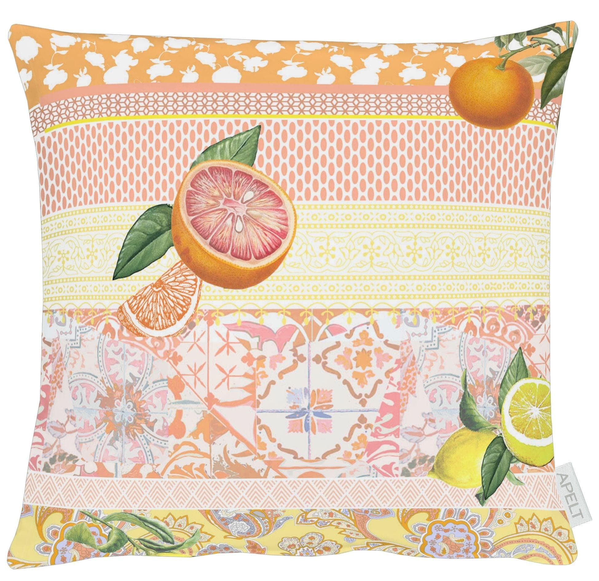 Apelt Dekokissen 6754 Orange Paisley Sommerdesign