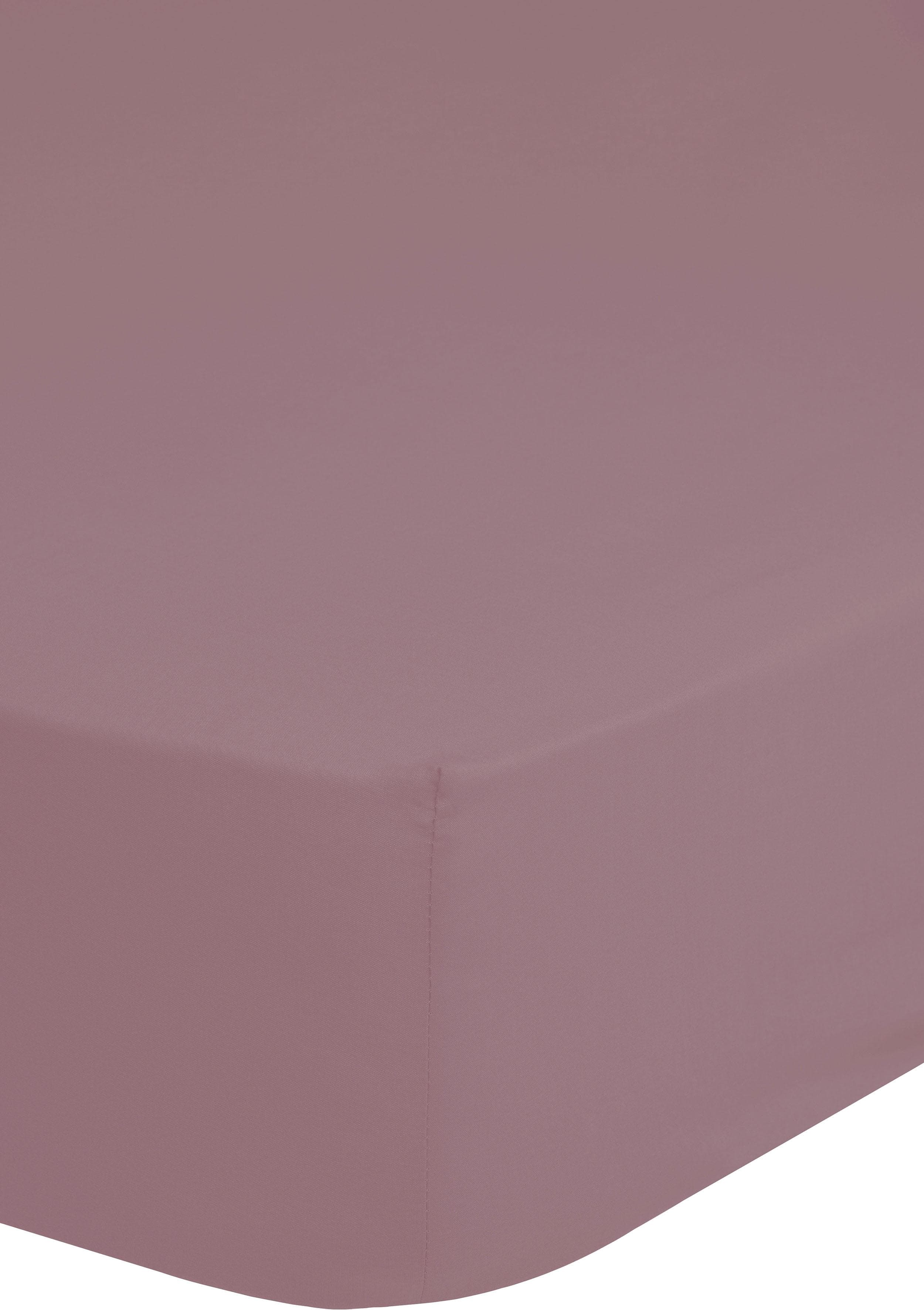 HIP Spannbettlaken 100% Baumwolle Satin Altrosa 90x200 cm