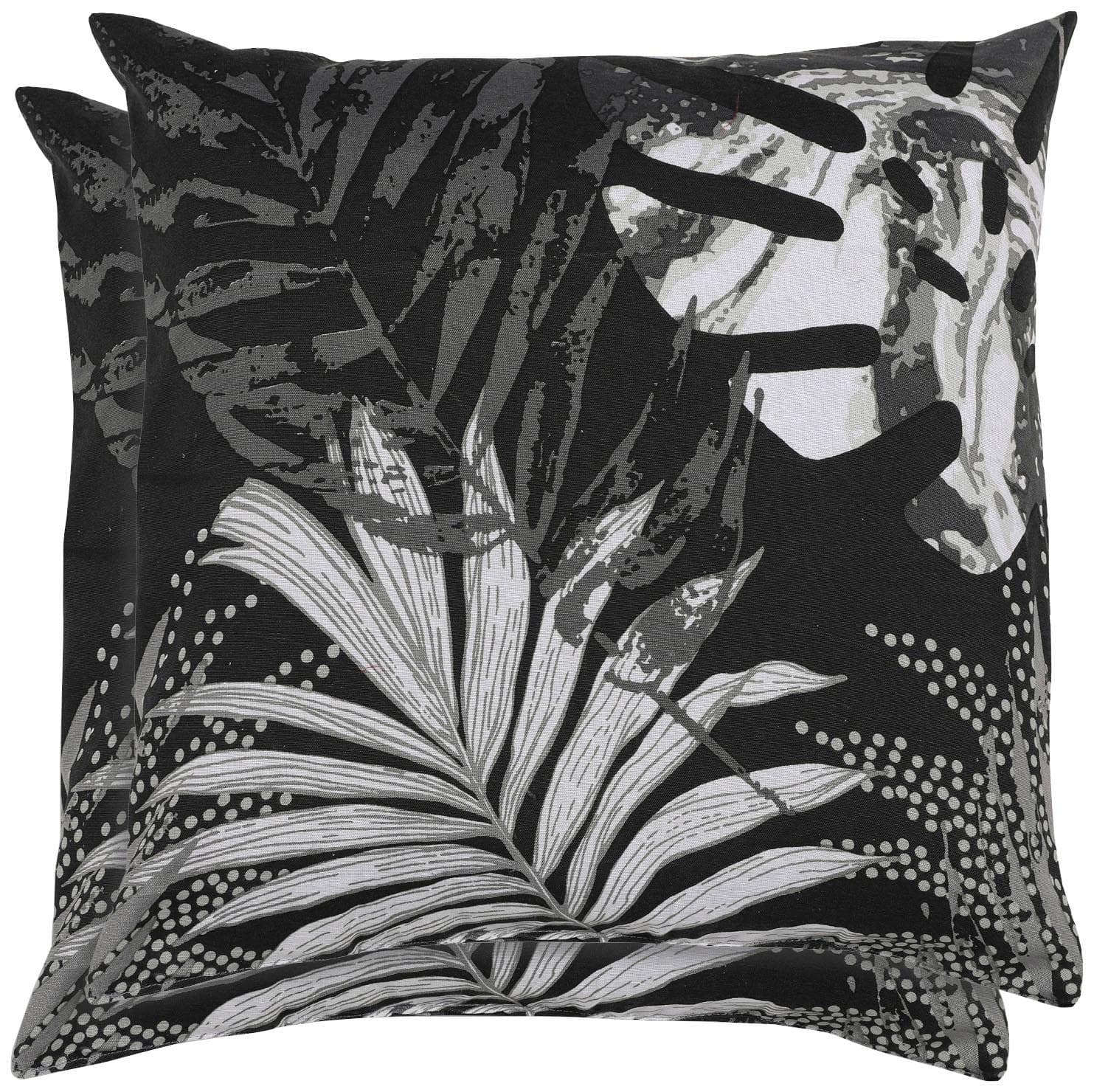 GO-DE Zierkissen Klara Schwarz 48x48cm Baumwolle Polyester
