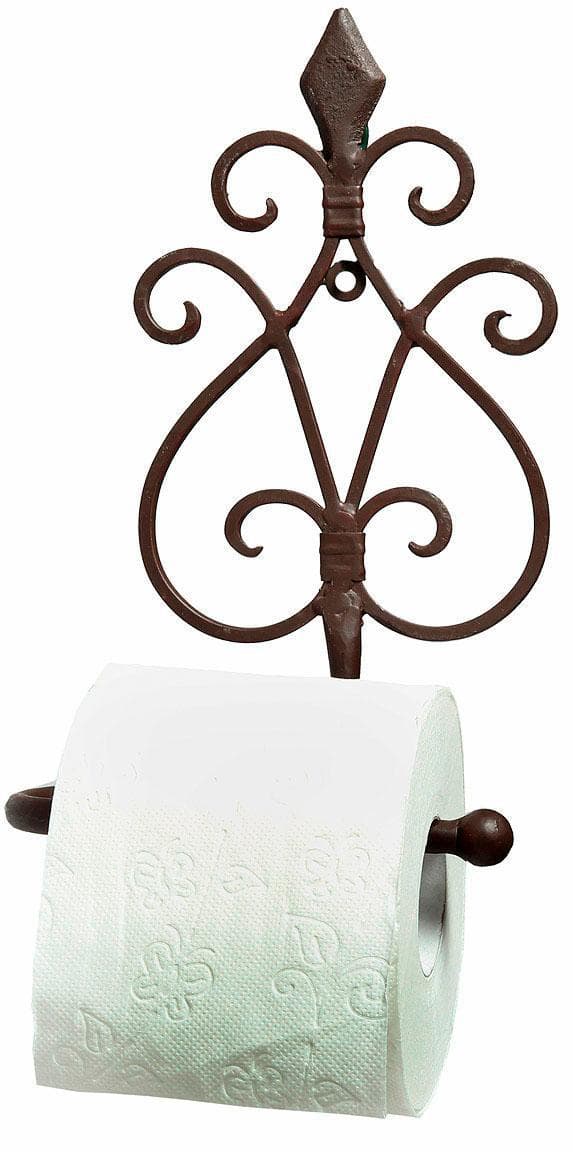 Ambiente Haus Toilettenpapierhalter Antik Braun Eisen