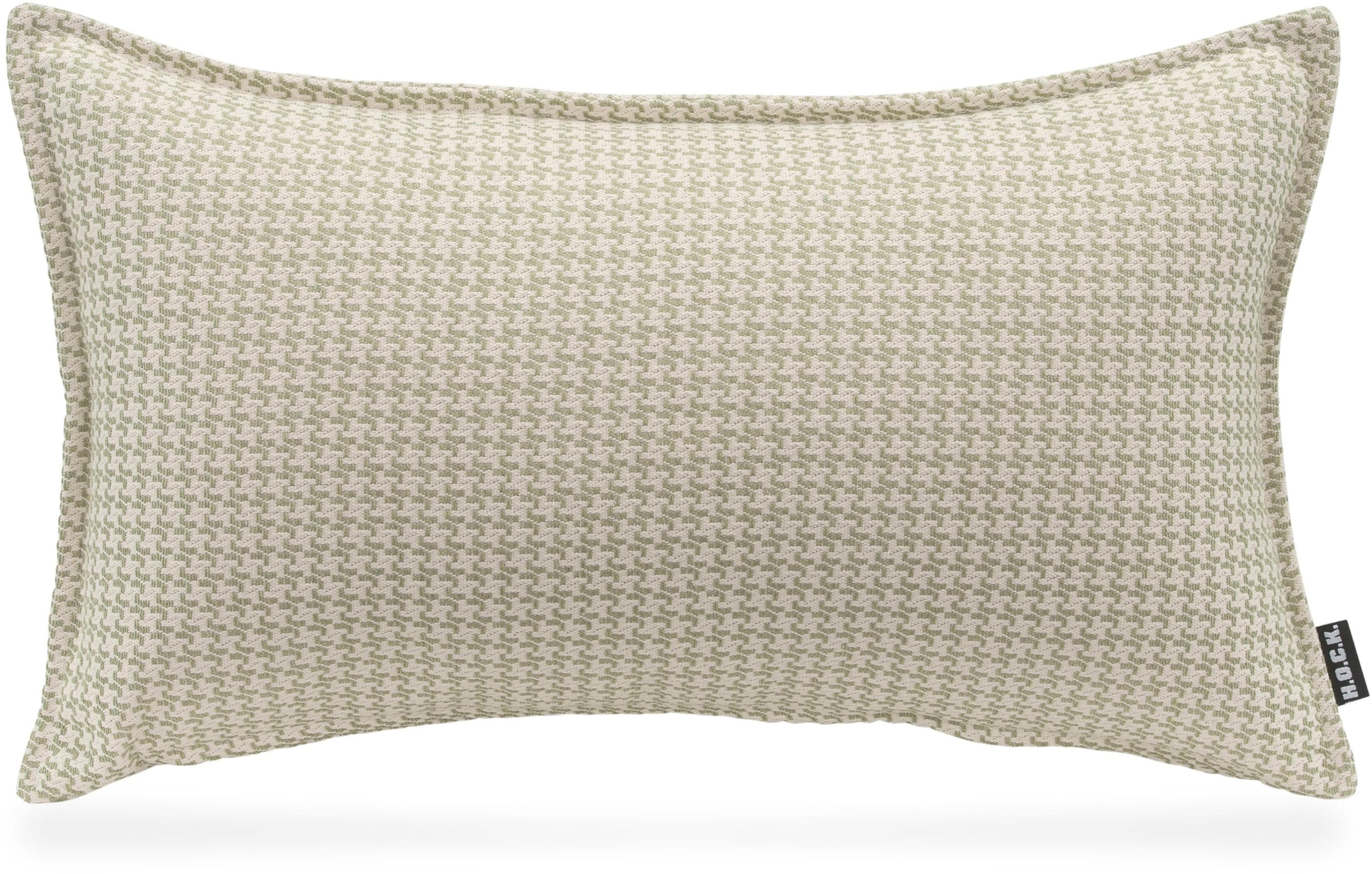 H.O.C.K. Dekokissen Bobo Lindgrün Gemustert Mit Füllung
