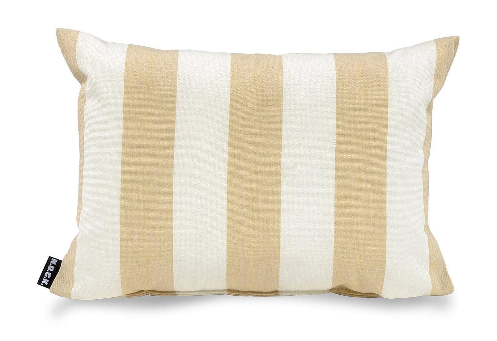 H.O.C.K. Classic Streifen Outdoor Dekokissen Beige Gestreift