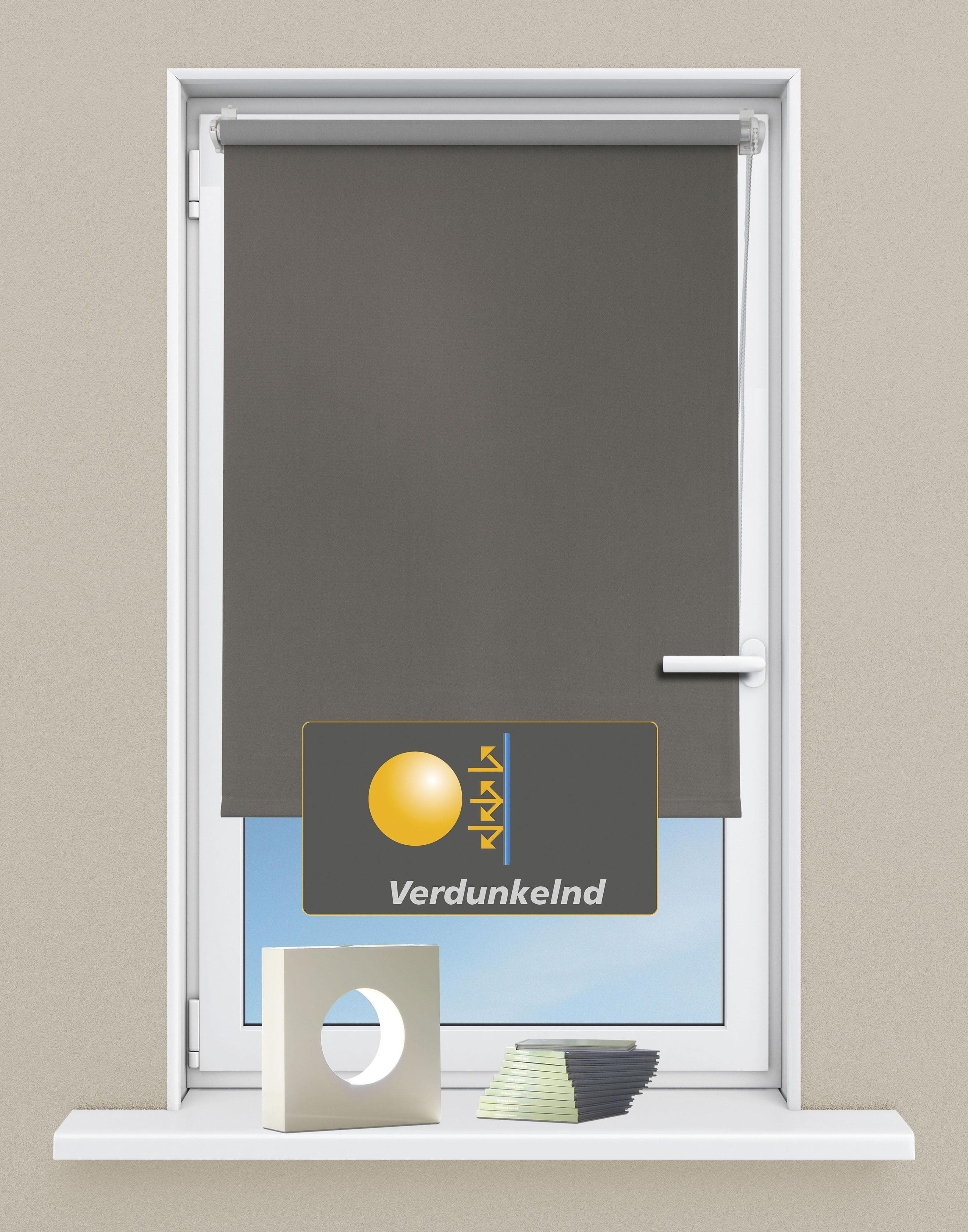 Kutti Seitenzugrollo Luna: Verdunkelnd, Klemmfix, Ohne Bohren